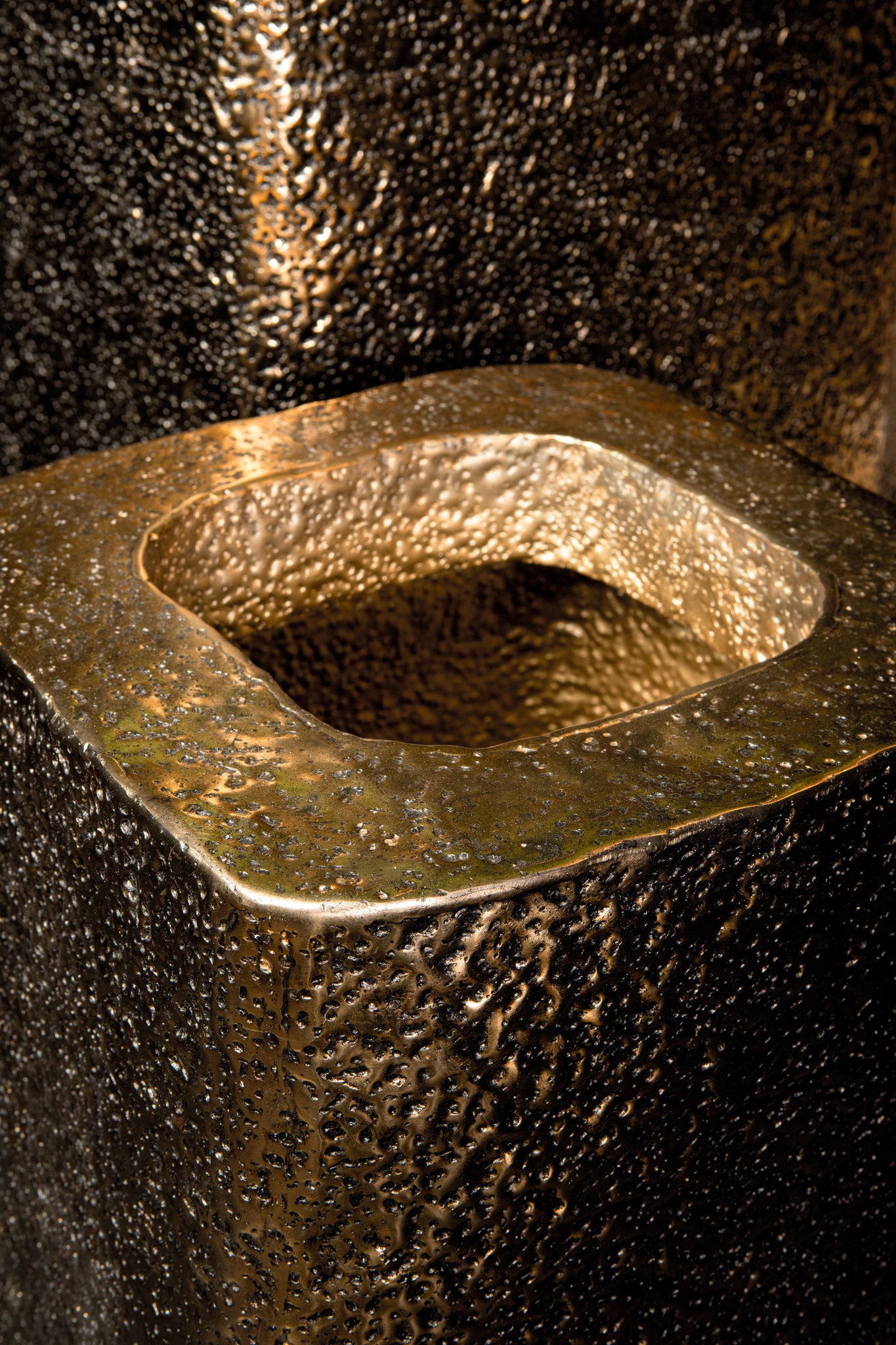 Bloempot Indira - Aluminium - Goud- Set van 2 PTMD