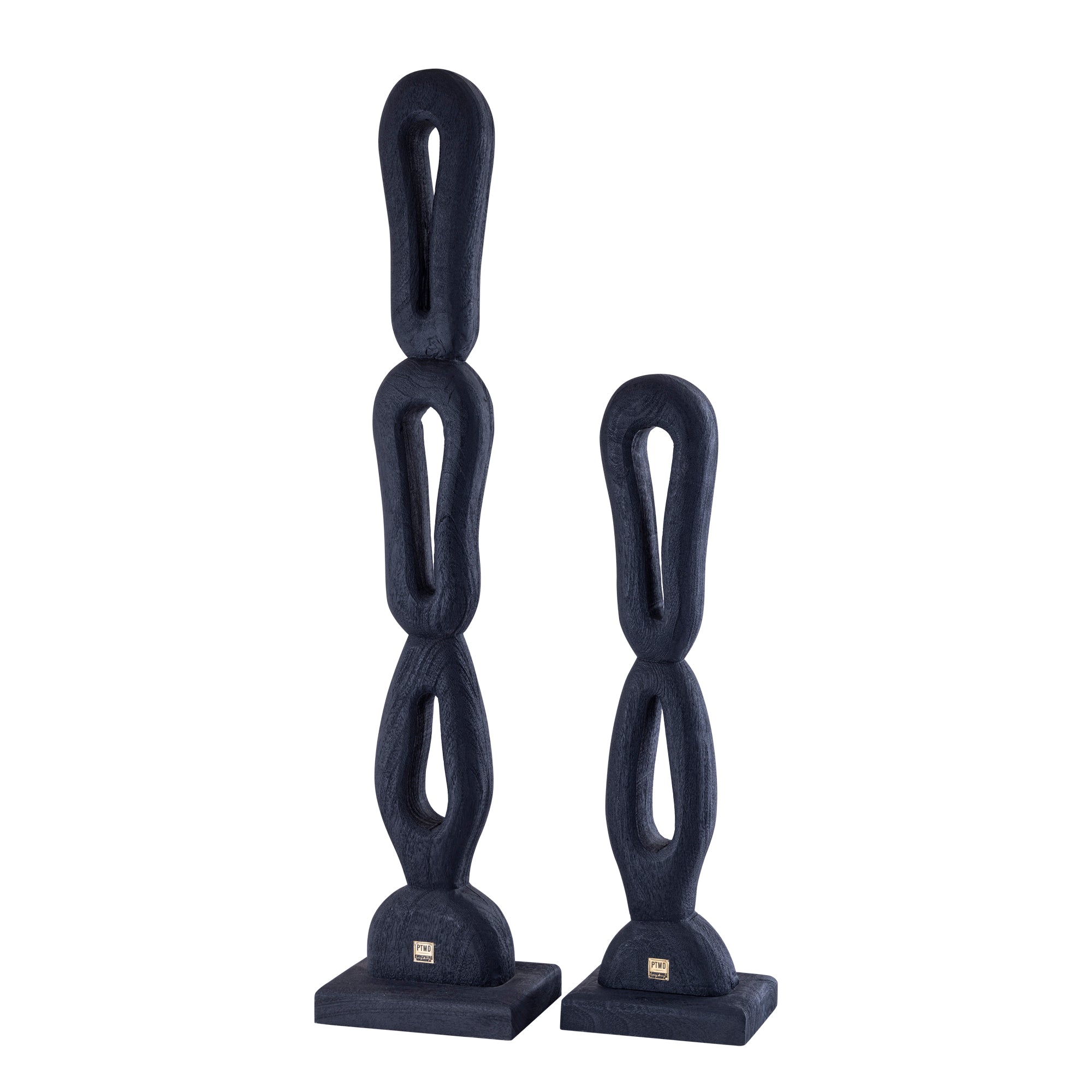 Rhyce Black mango wood statue open figure S PTMD