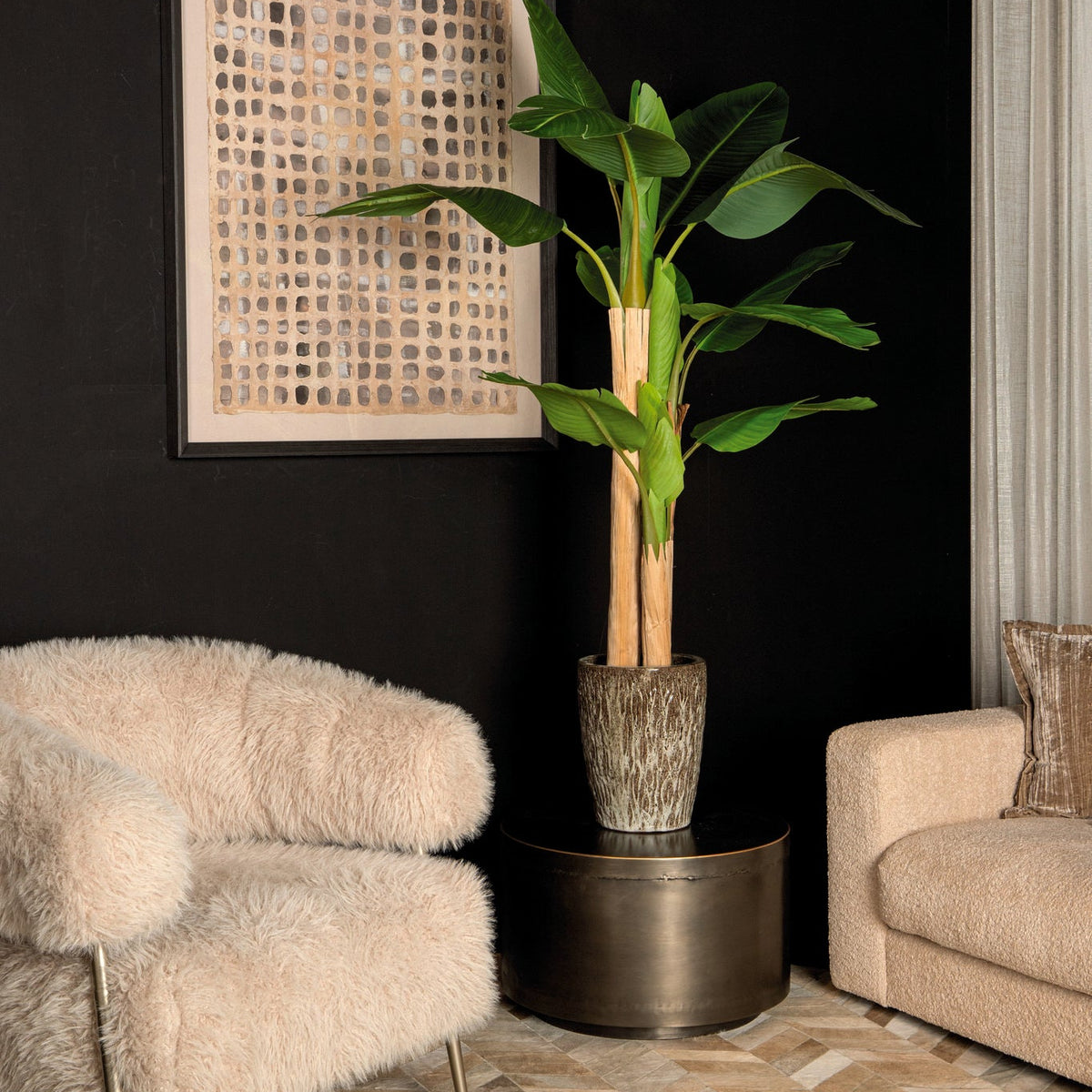 Tree Green PE Real Touch Banana Tree S 110x108x155cm PTMD