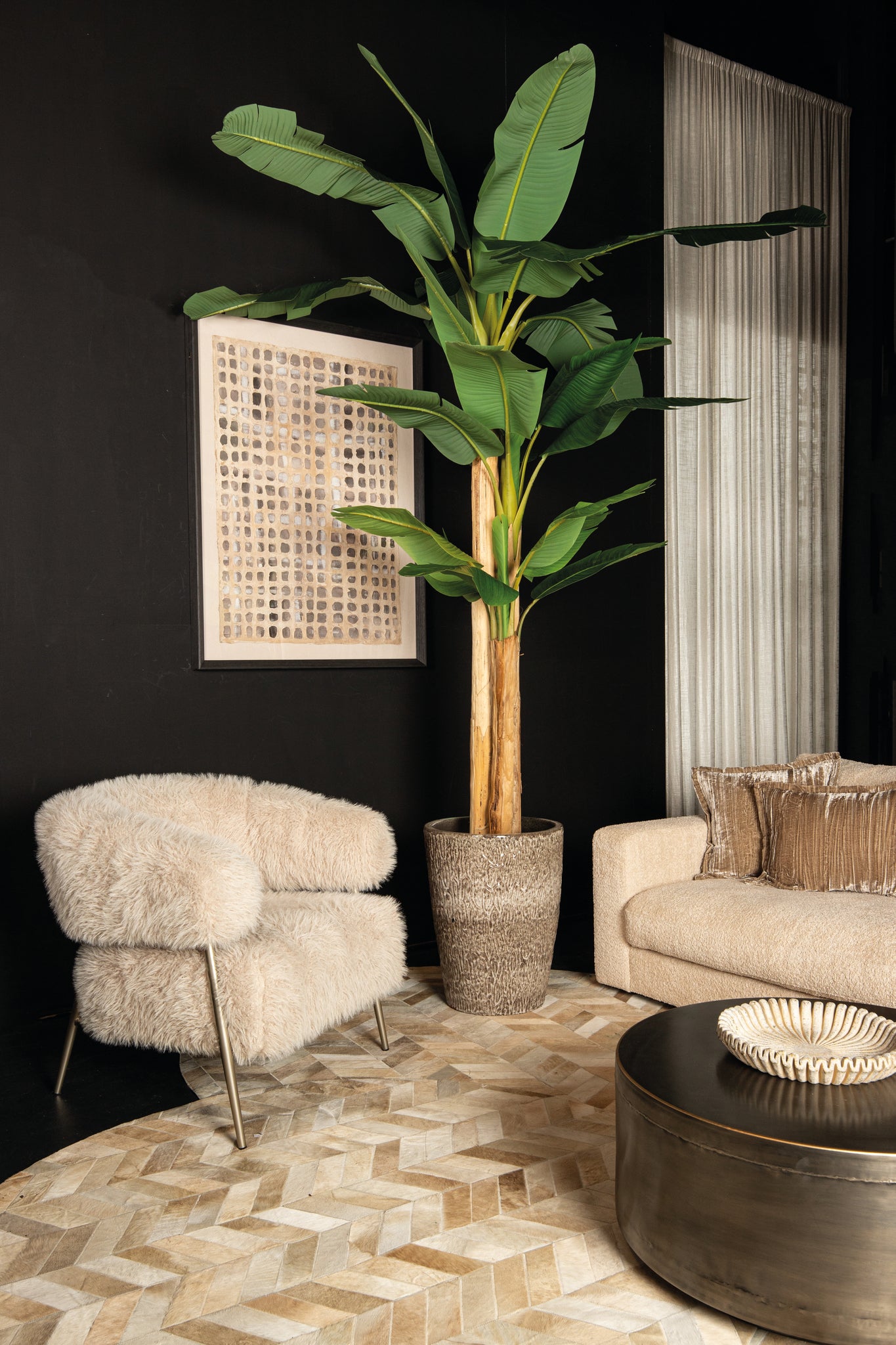 Tree Green PE Real Touch Banana Tree L 170x163x280cm PTMD