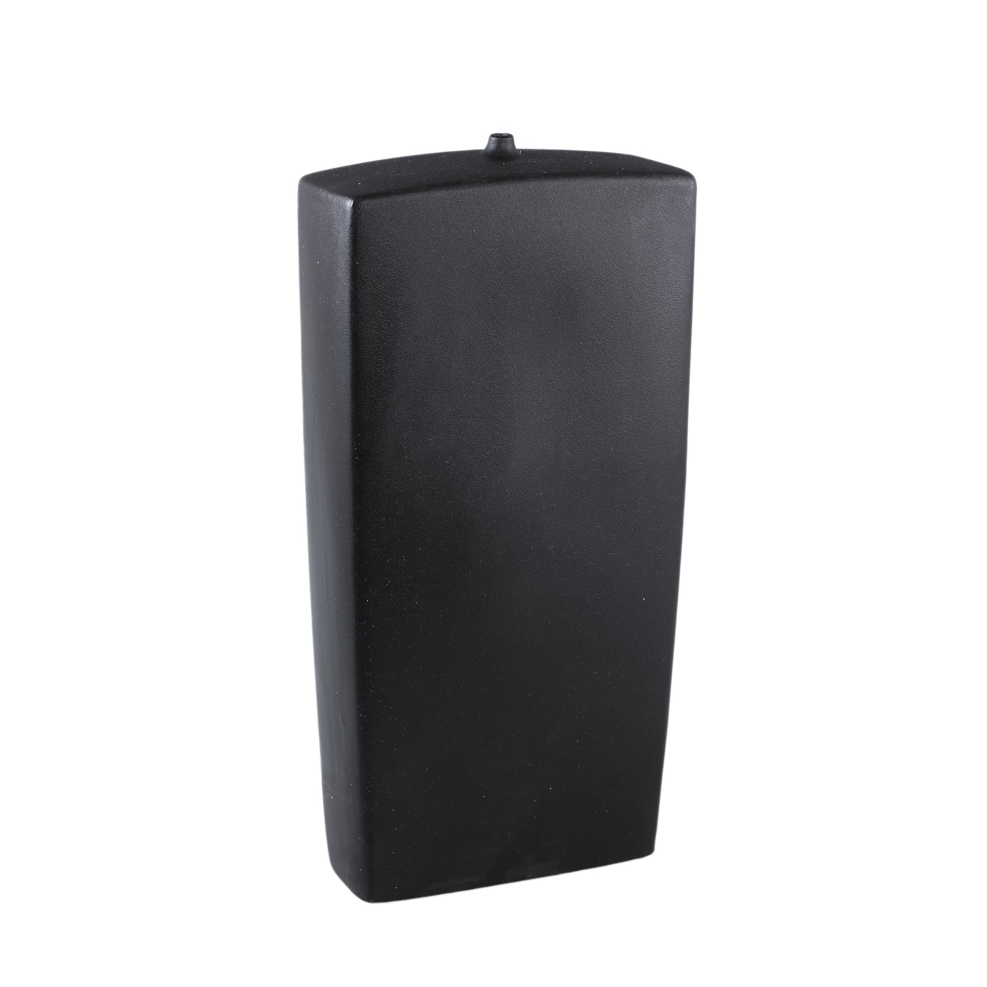 Janettee Black rectangle shaped ceramic bottle L PTMD