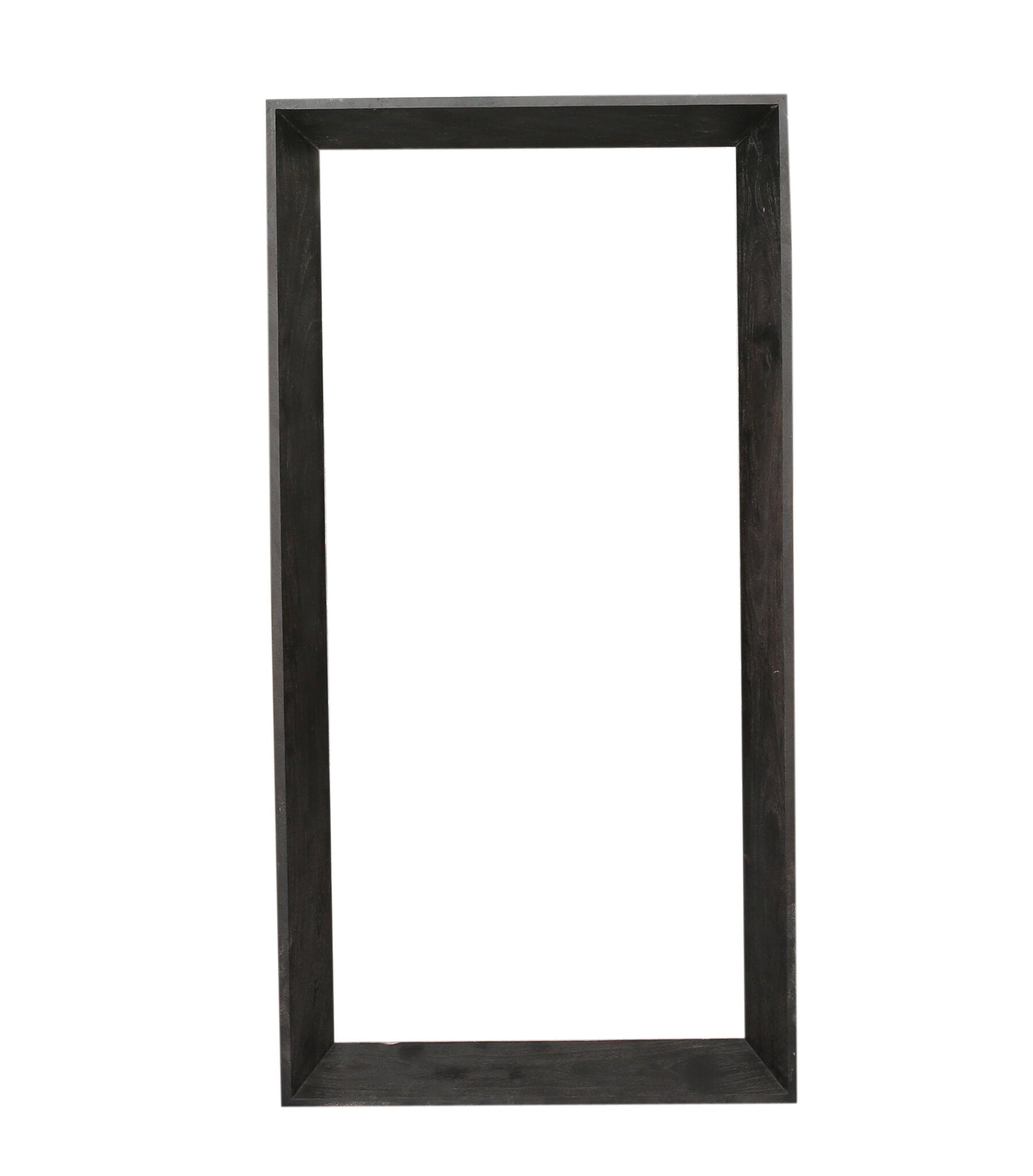 Kyro Black Acacia Wood Rectangle Mirror Large PTMD