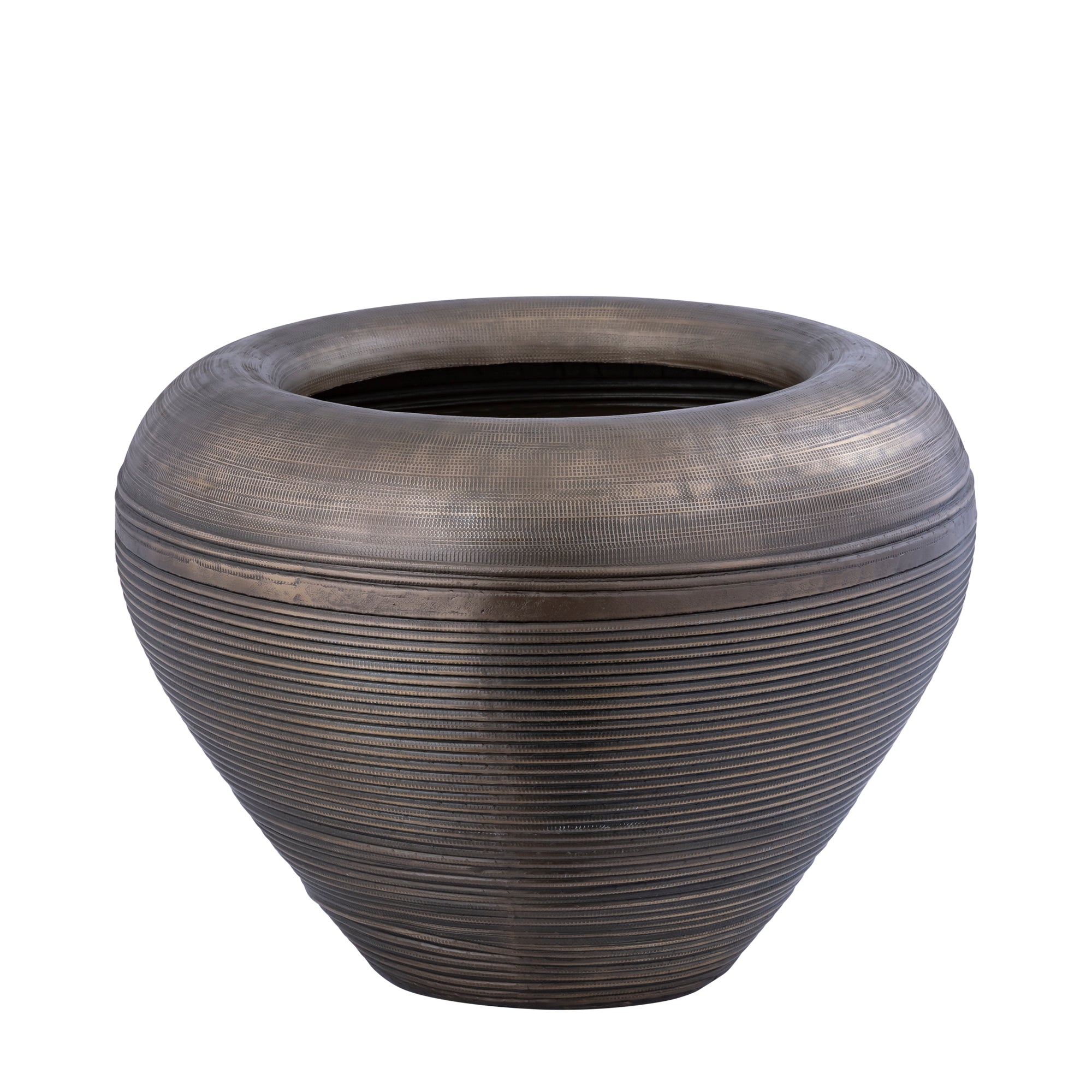 Dineo Antique Brass Sheet Alu Bombey Pot L PTMD