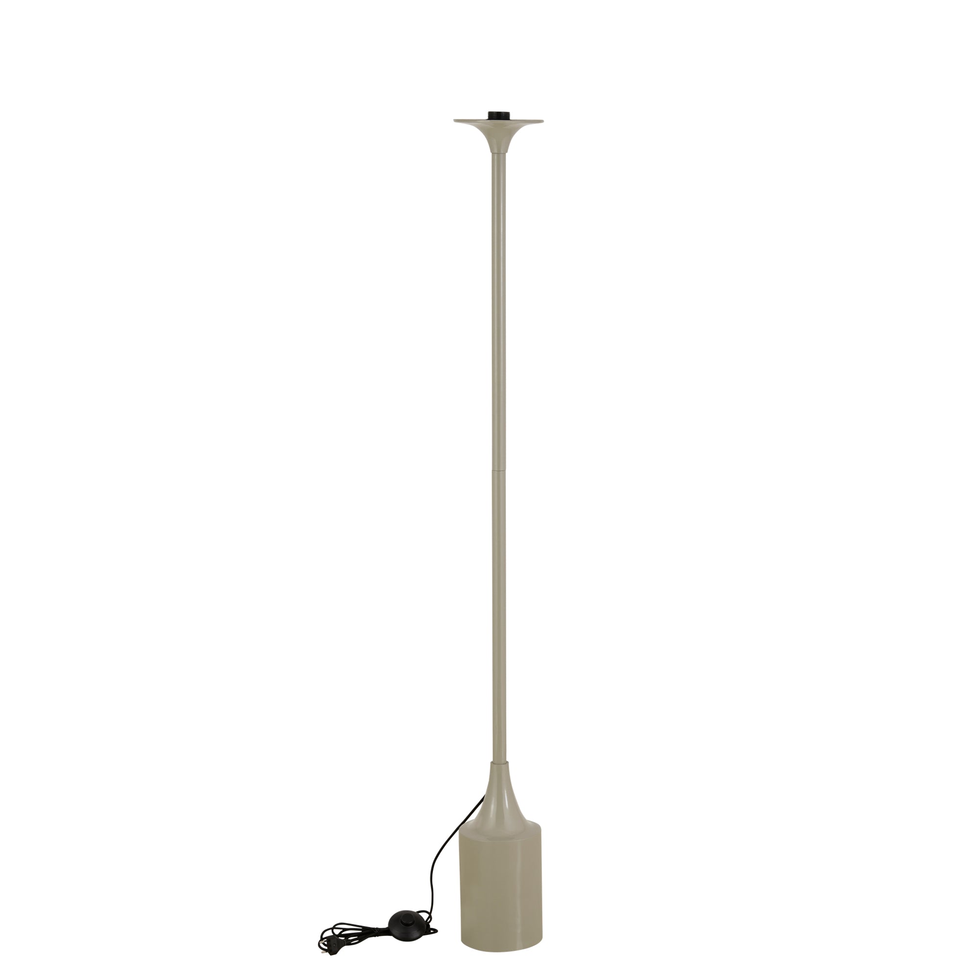 Tanaiya Cream Round Iron Floor Lamp Round Cap PTMD