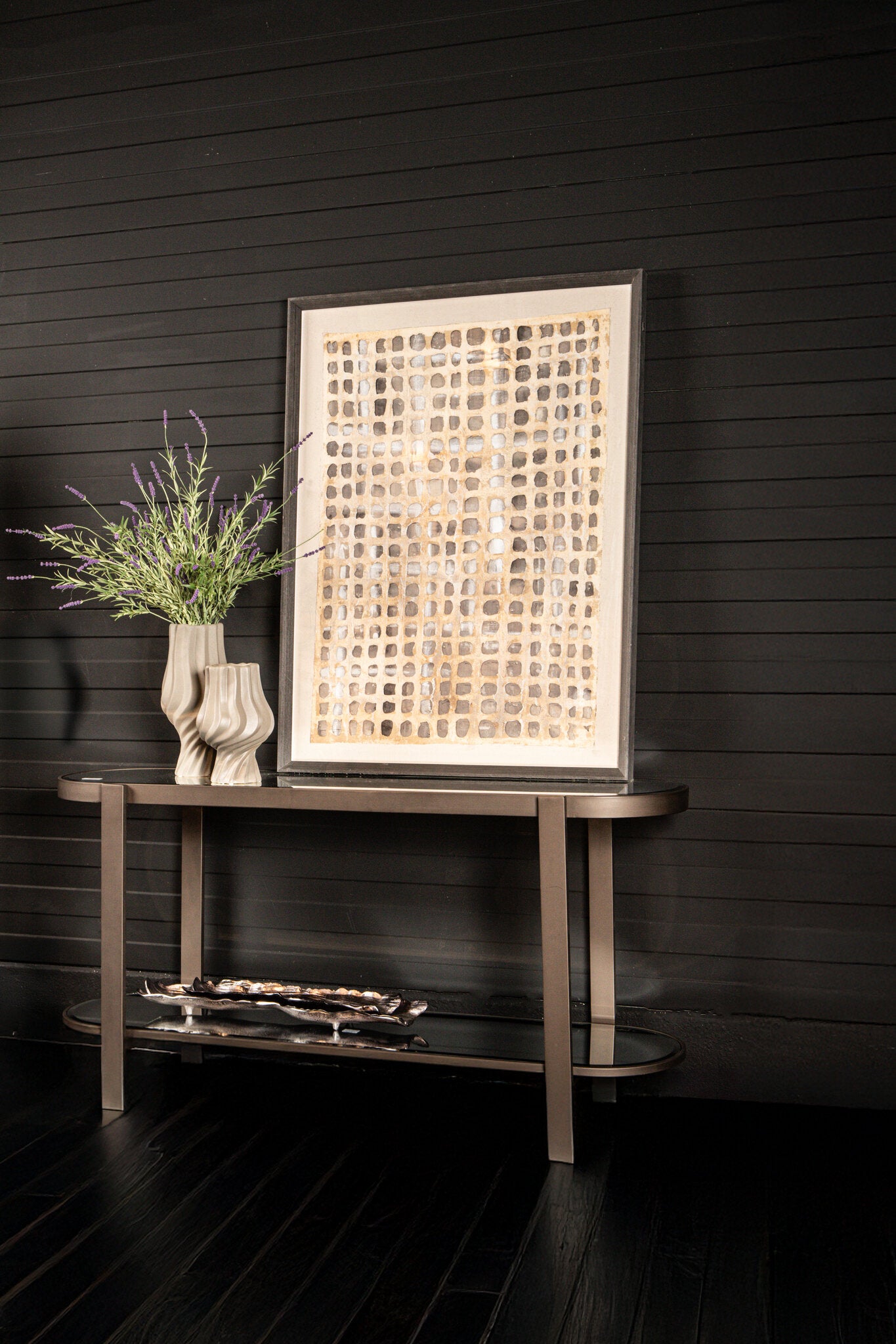 Yozan Console table mirror metal legs PTMD