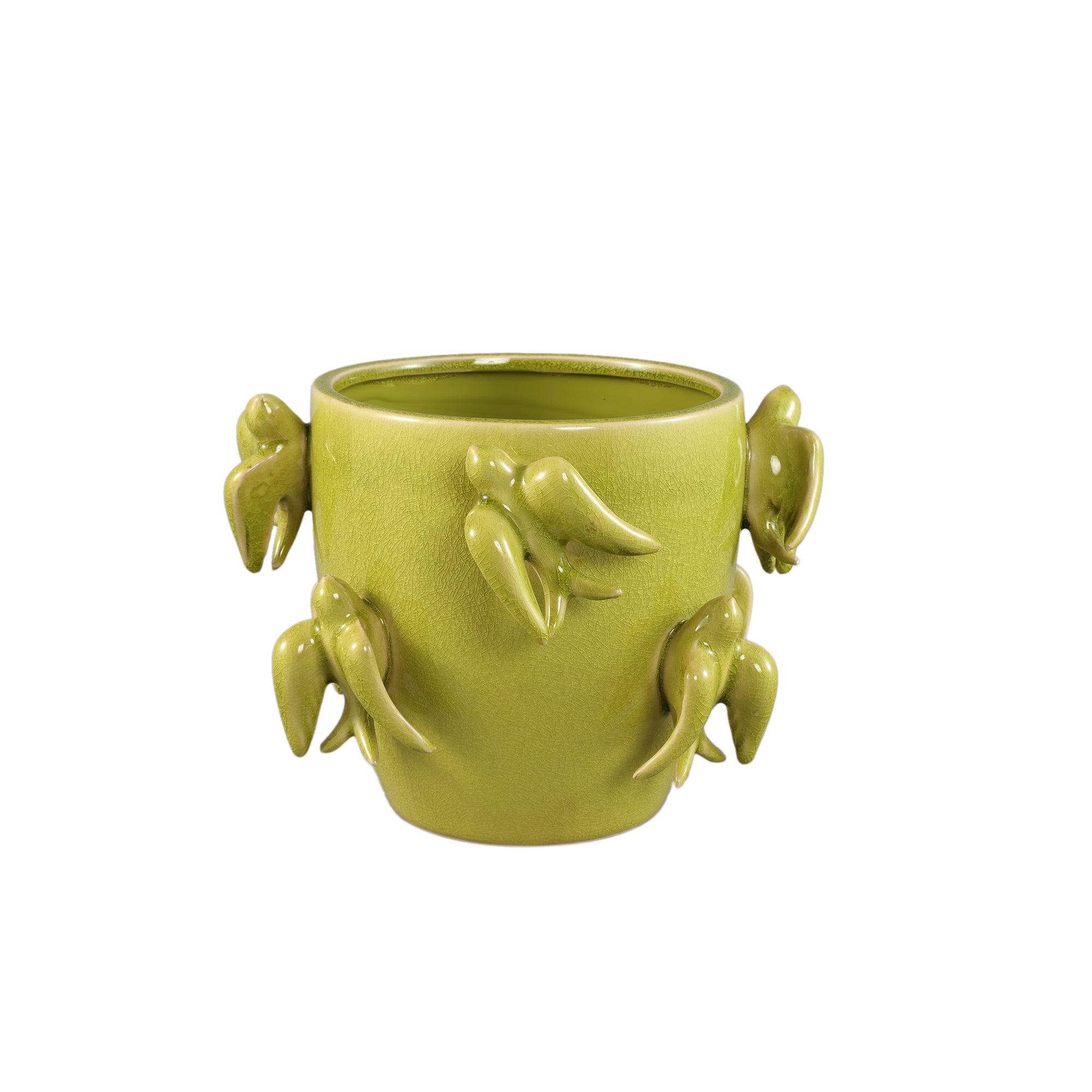 Bloempot Emmelyn - Ø26xH18 cm - Keramiek - Groen M PTMD