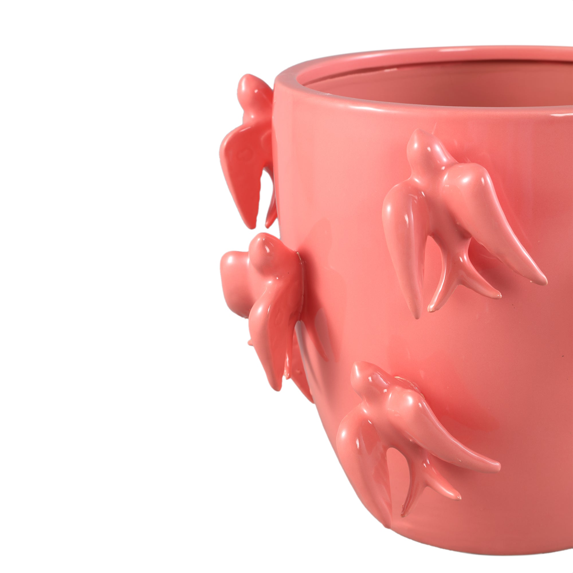 Bloempot Emmelyn - Ø30xH22 cm - Keramiek - Roze PTMD