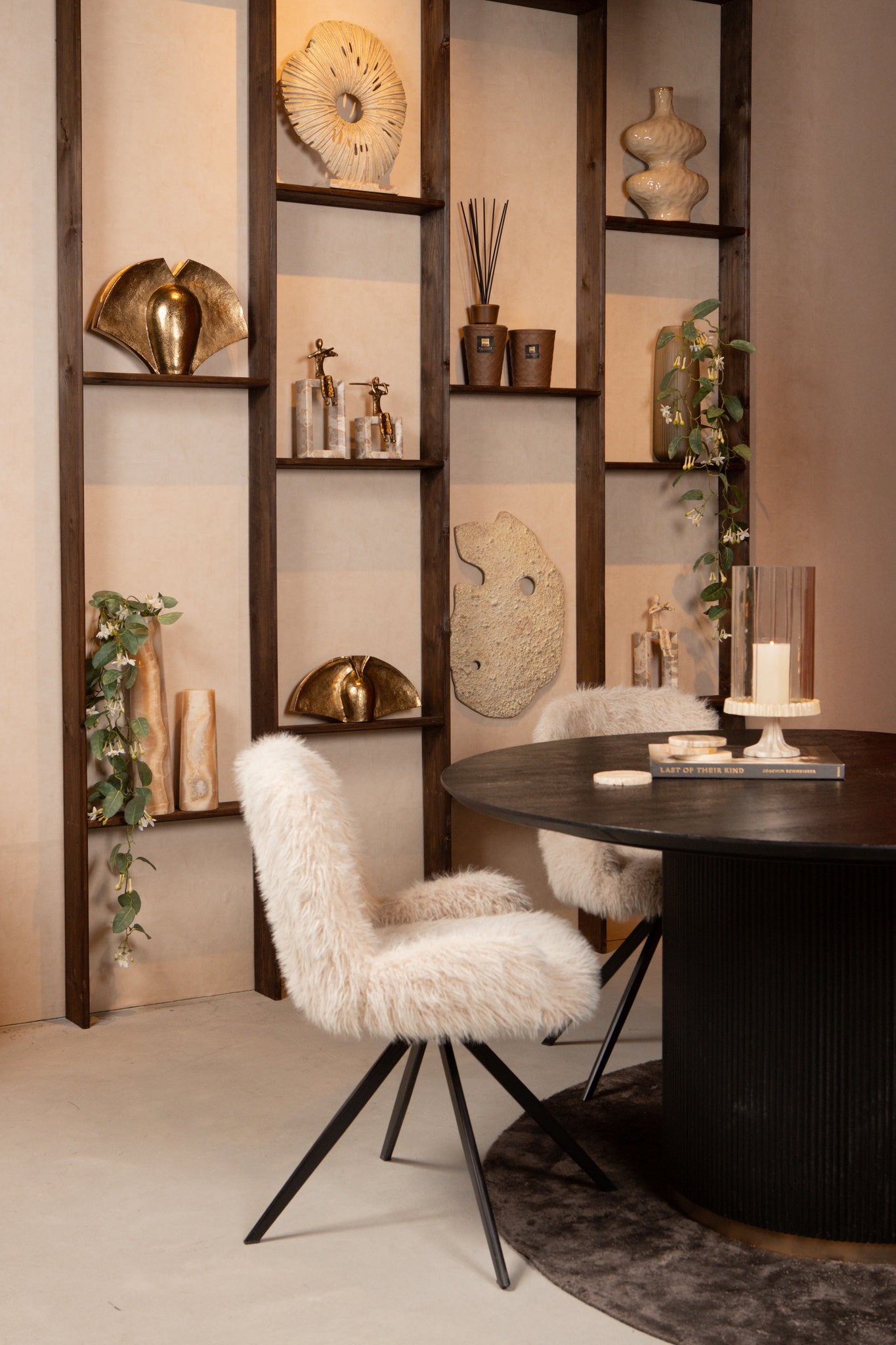 Leander Dining Chair Hair Beige PTMD