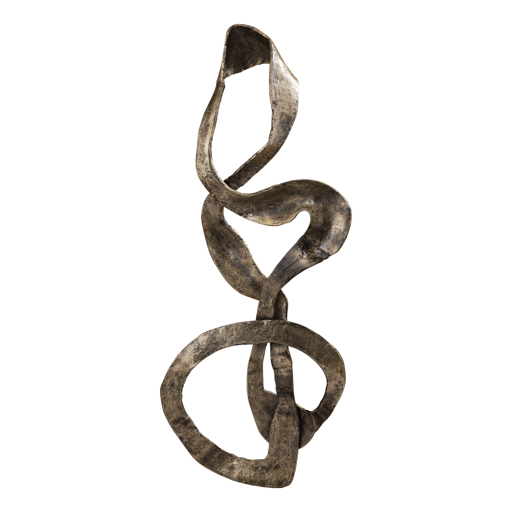Neven Gold casted alu metaal swirl wall panel L PTMD