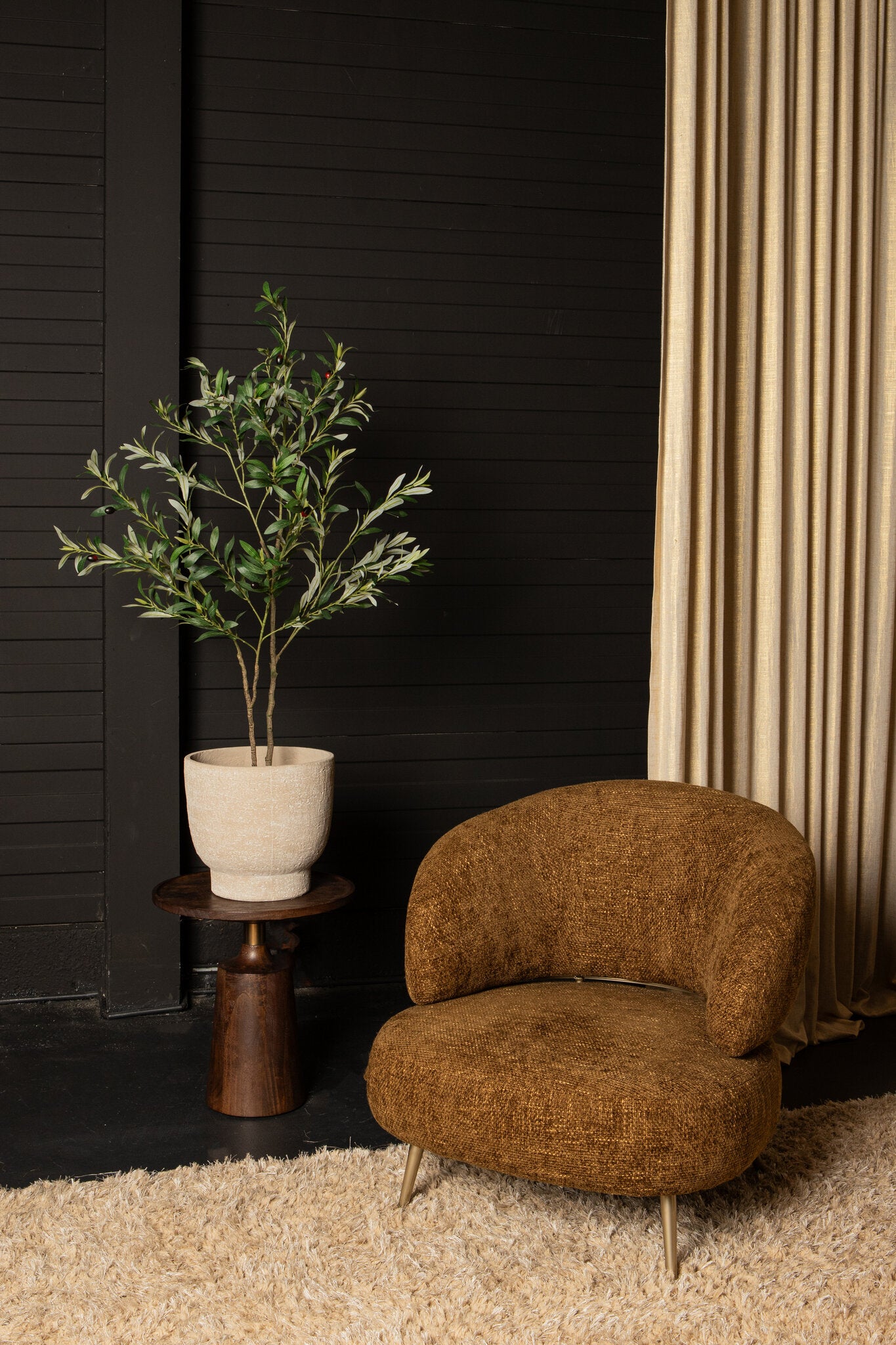Tree Green Olive Tree In Pot S 92x65x126cm PTMD