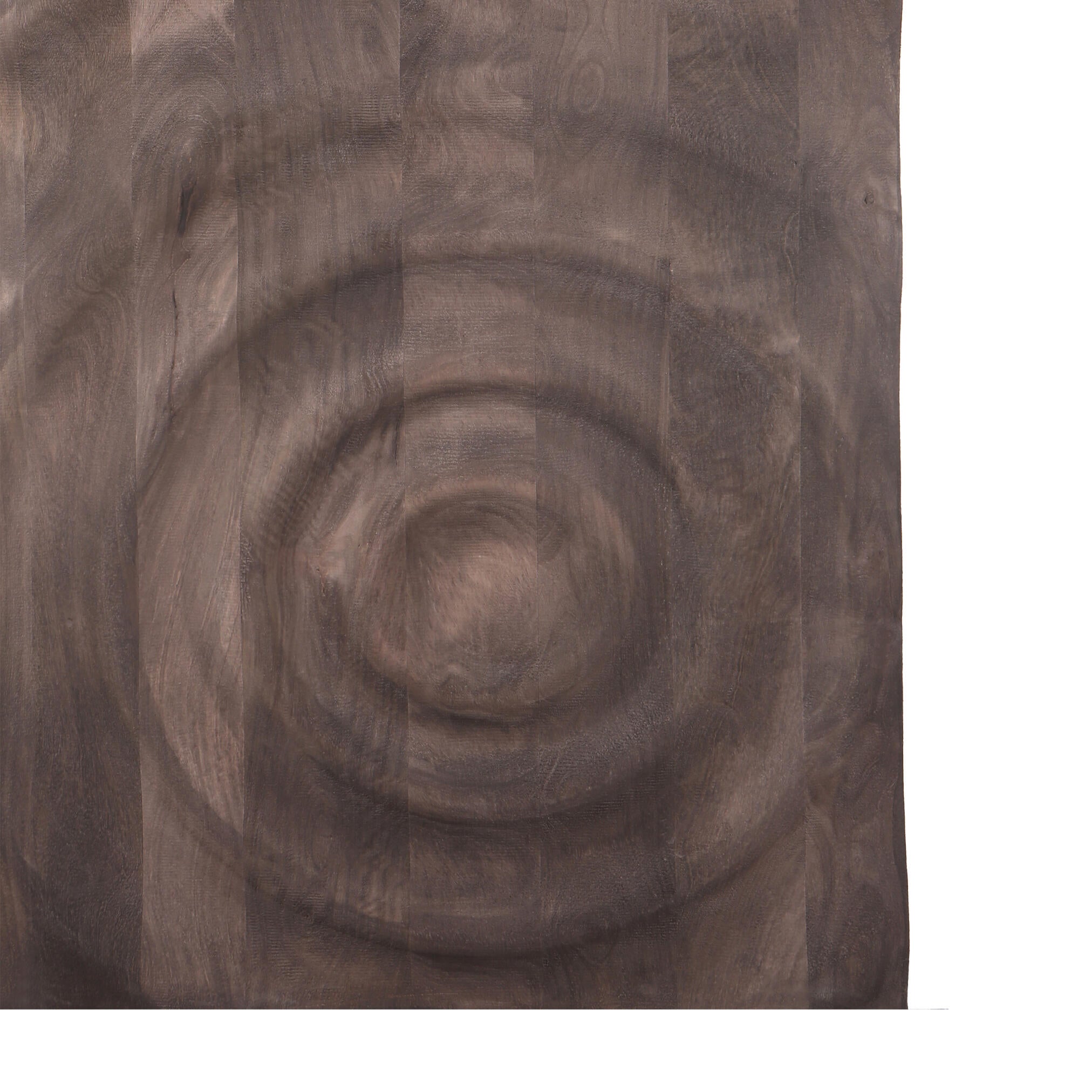Mattin Brown mango wood circle wall panel rect PTMD