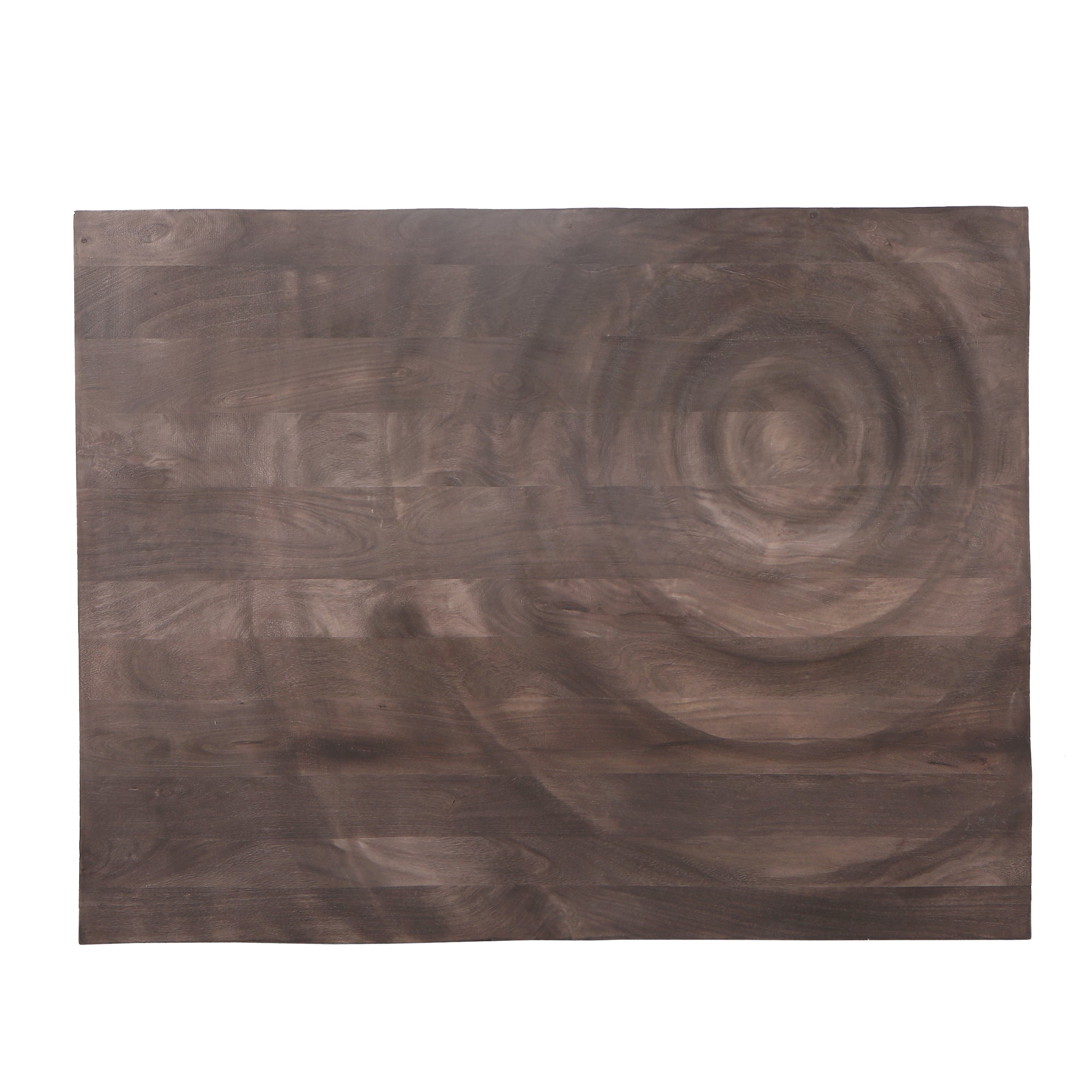 Mattin Brown mango wood circle wall panel rect PTMD