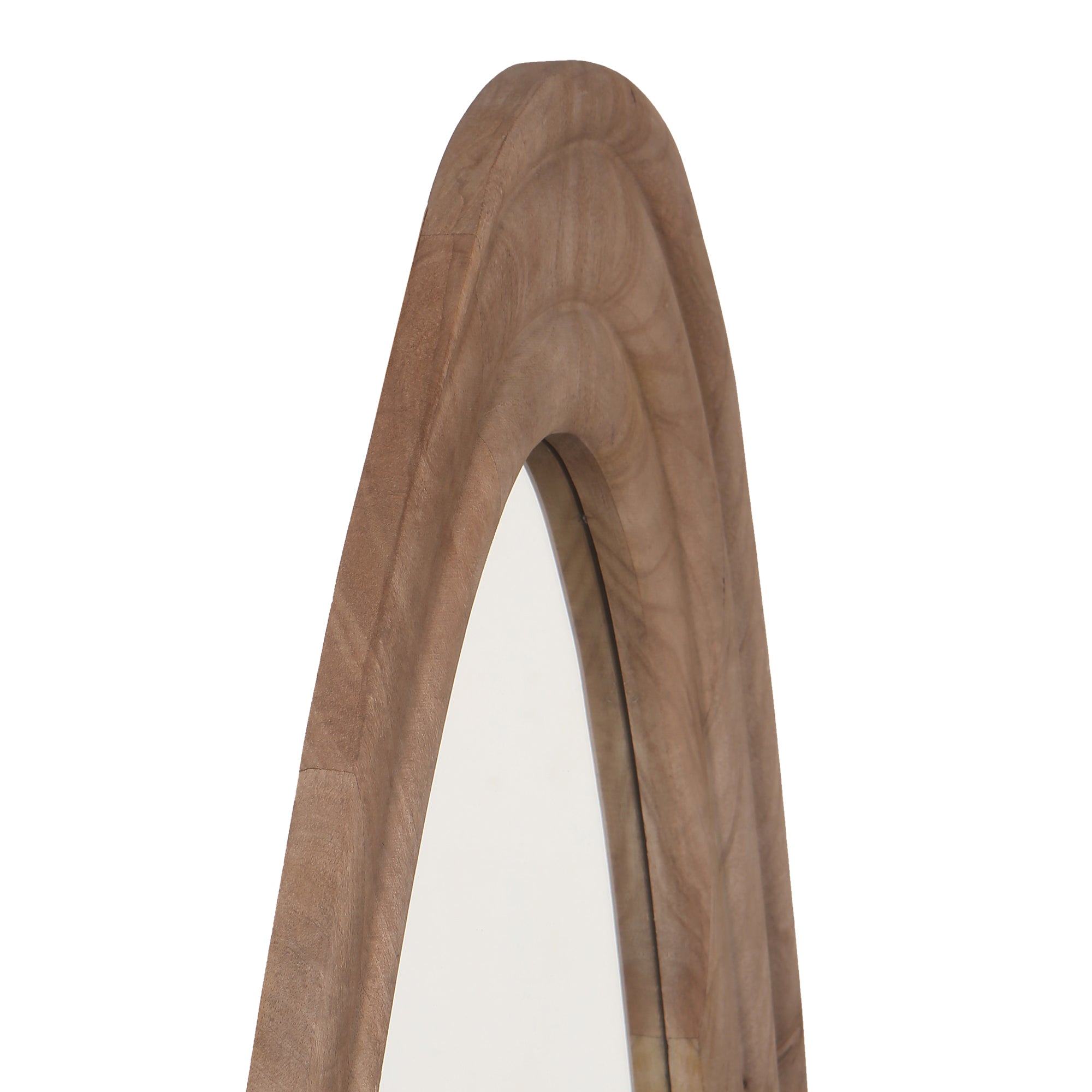 Santin Natural mango wood organic triangle Spiegel PTMD