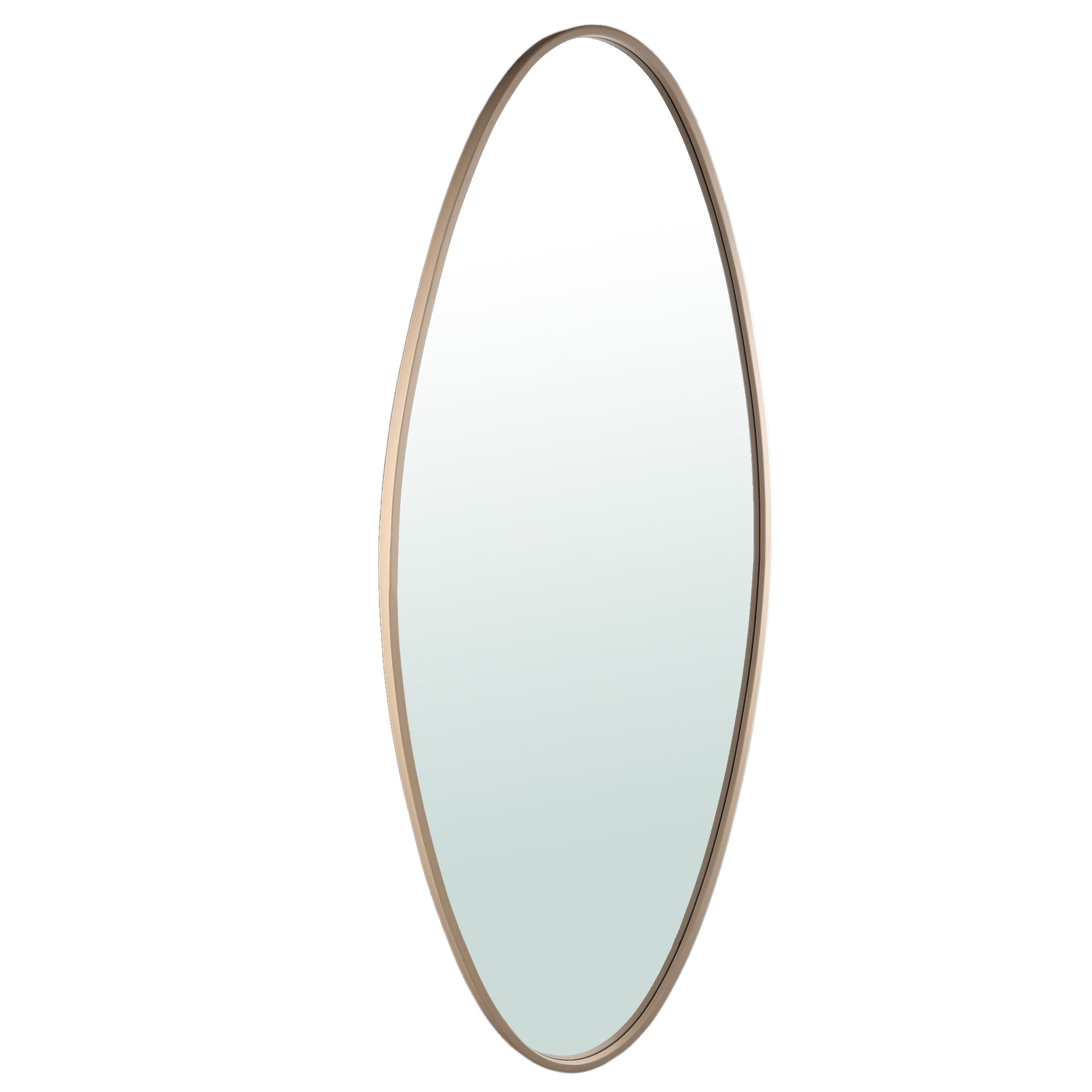 Serine Sand Steel Oval Mirror Large 78x3,5x180cm PTMD
