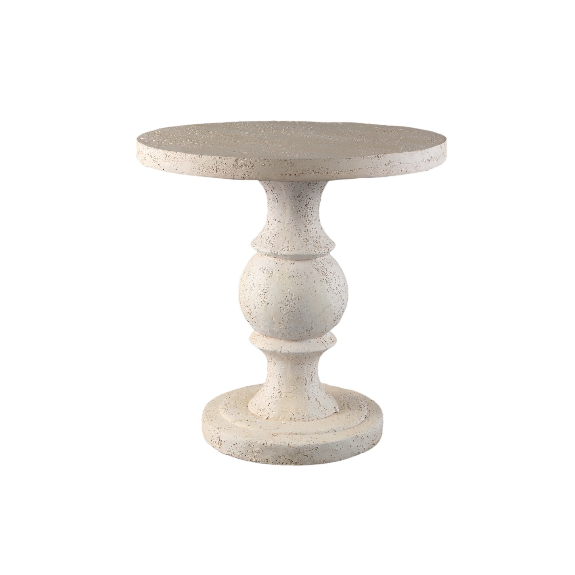 Bijzettafel Muza - 56x56x56 cm - Magnesium - Creme