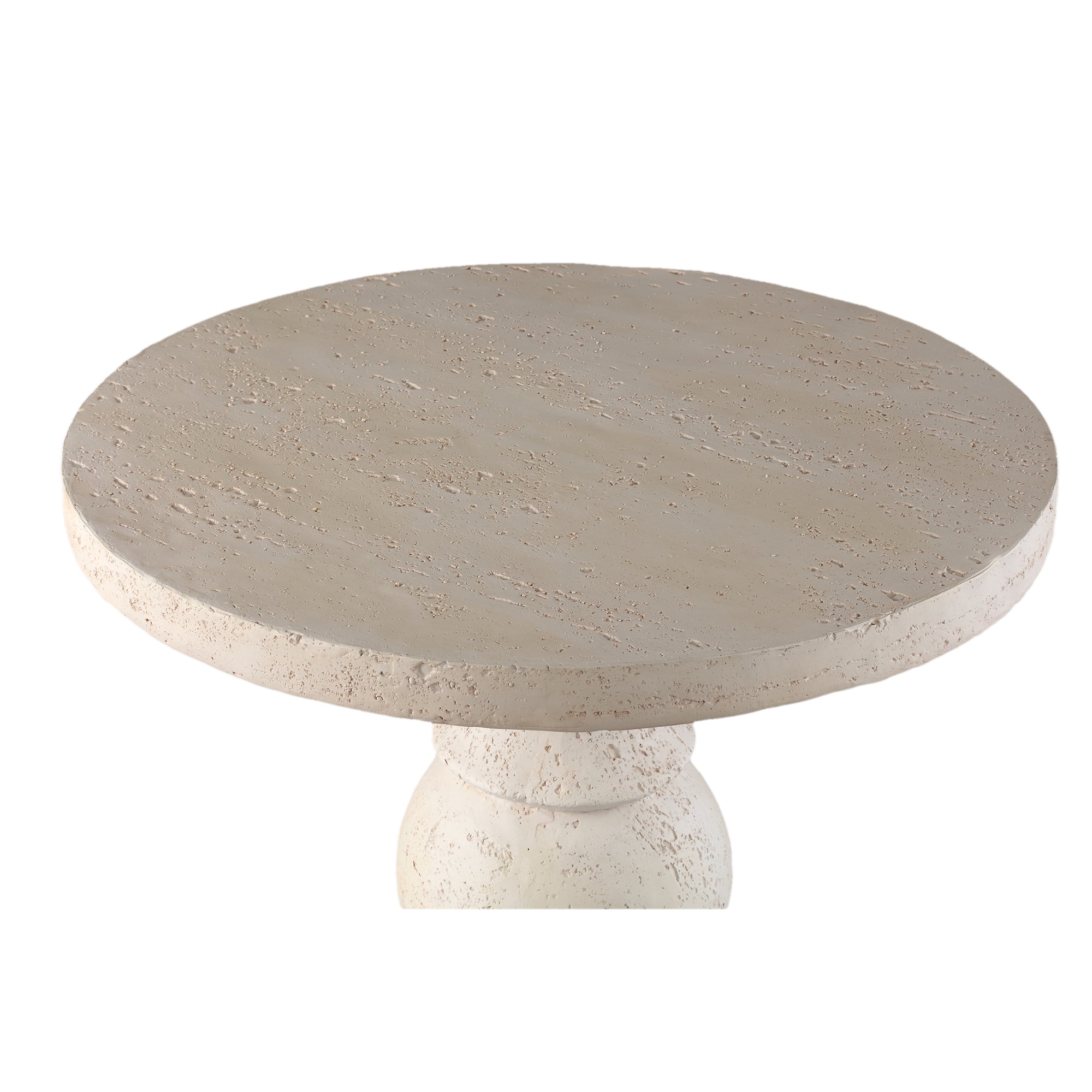 Bijzettafel Muza - 56x56x56 cm - Magnesium - Creme