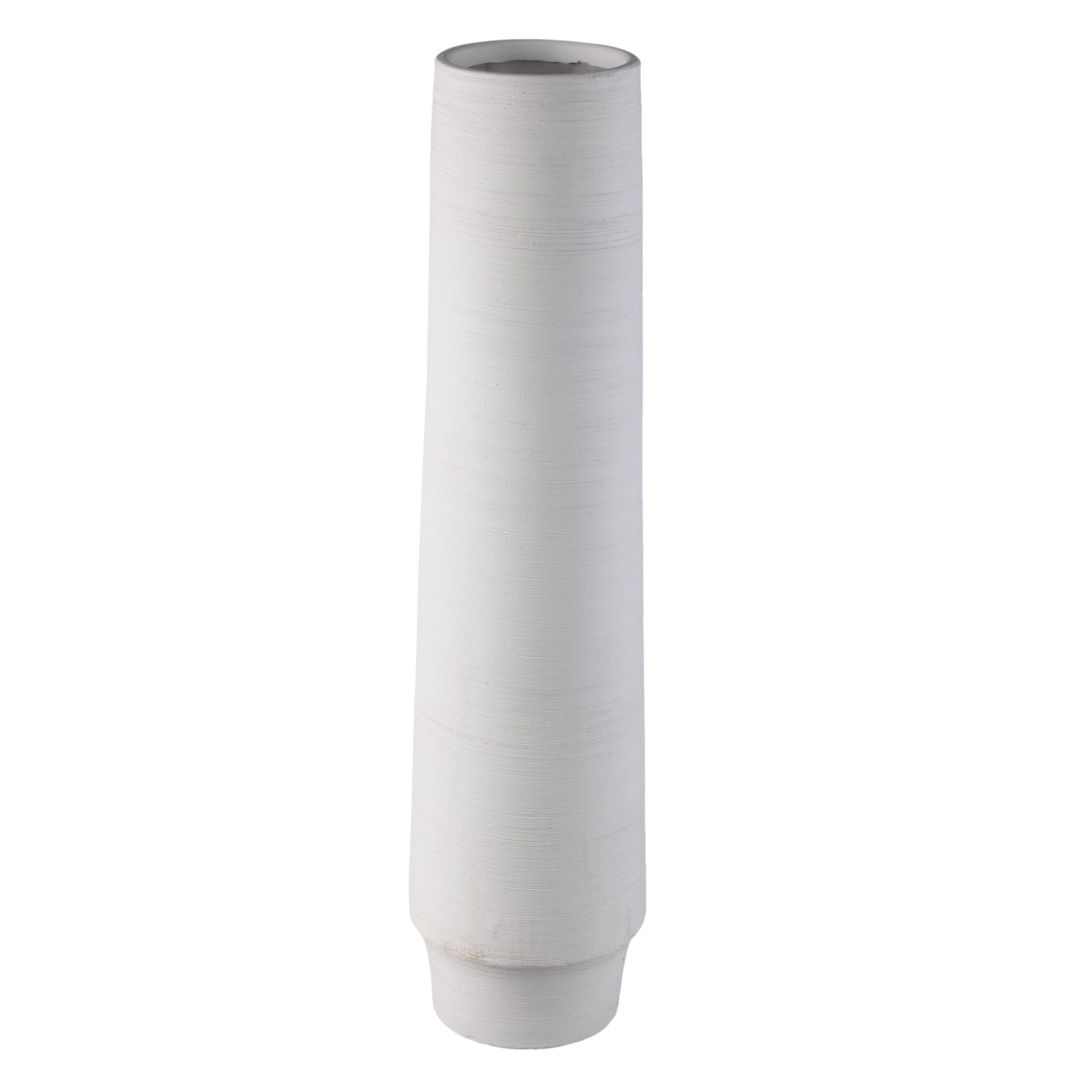 Zonna White matt ceramic high vase L PTMD