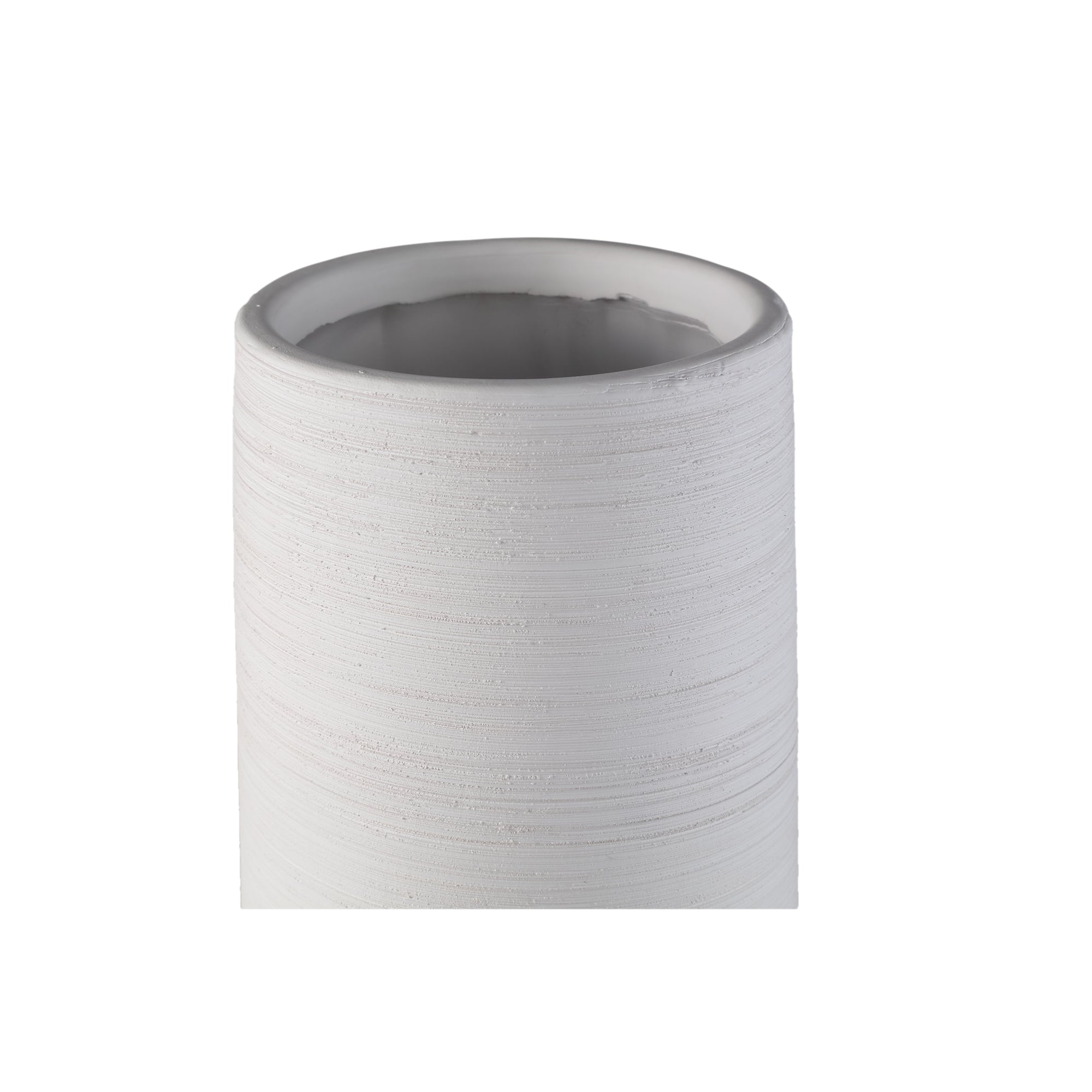 Zonna White matt ceramic high vase L PTMD