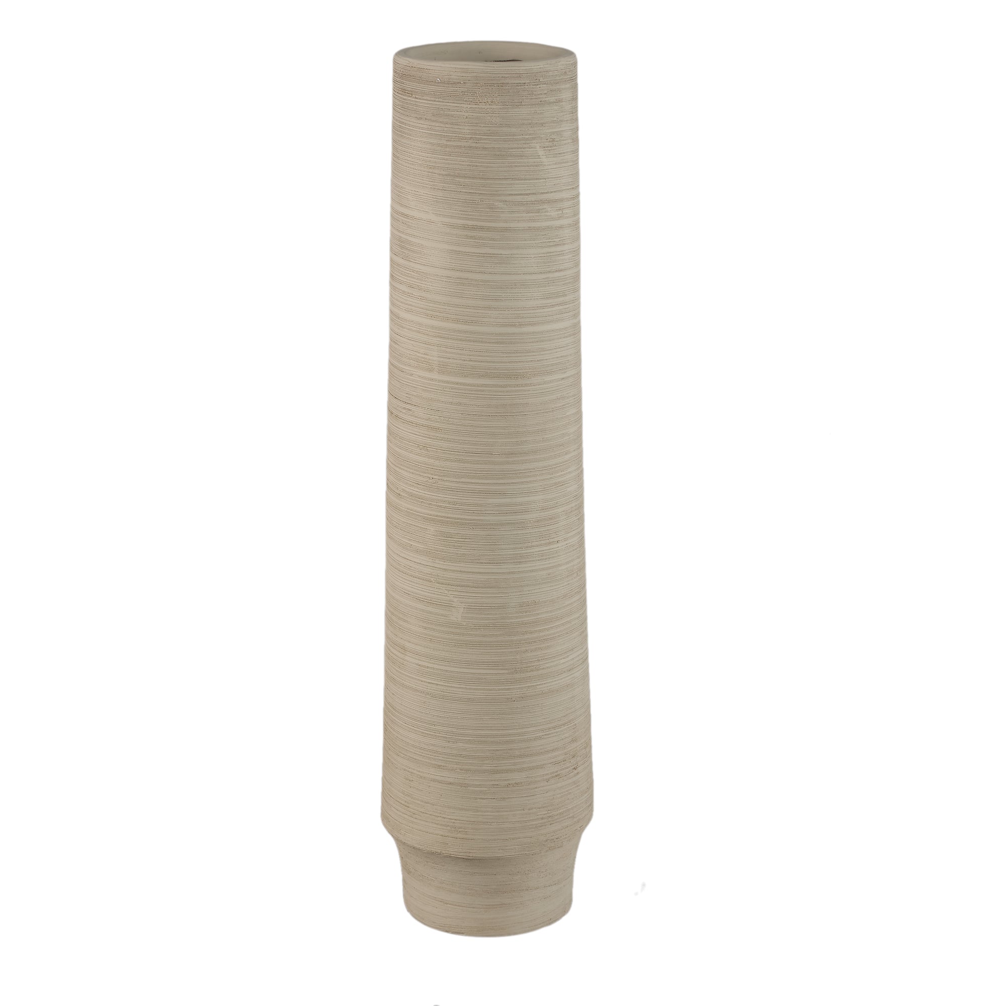 Zonna Beige matt ceramic high vase L PTMD