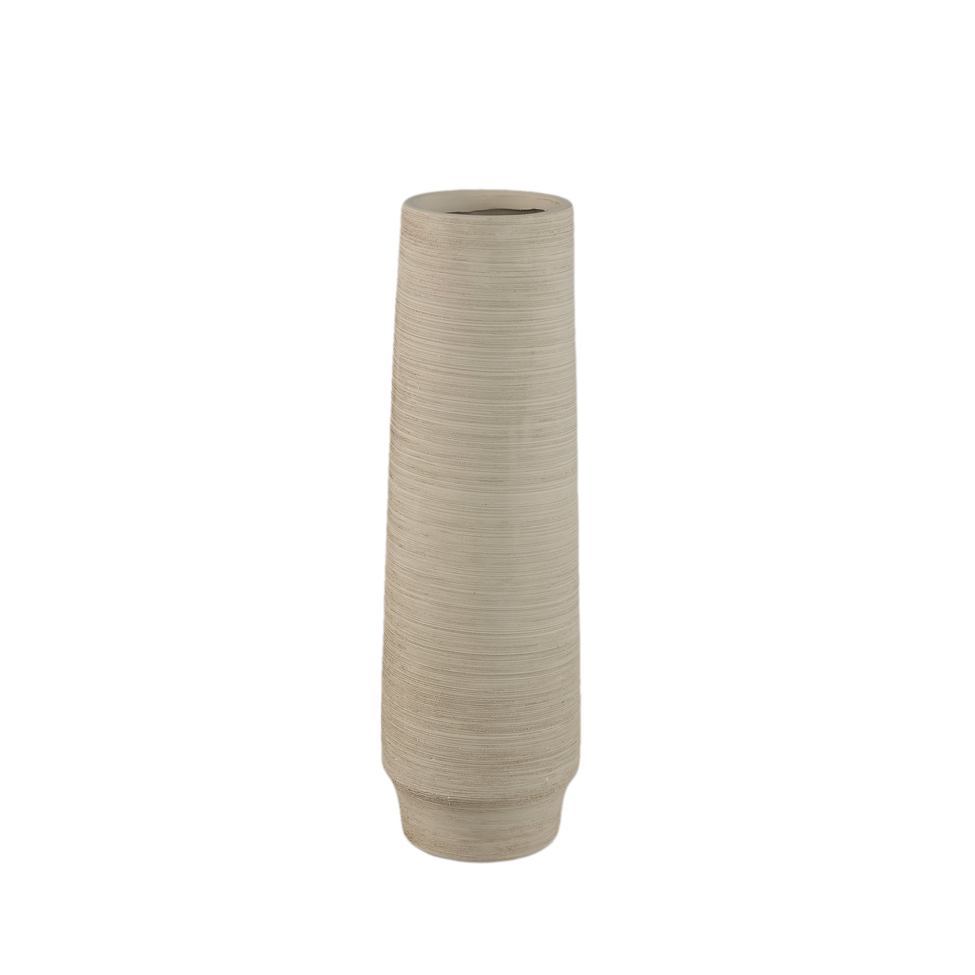 Zonna Beige matt ceramic high vase S PTMD