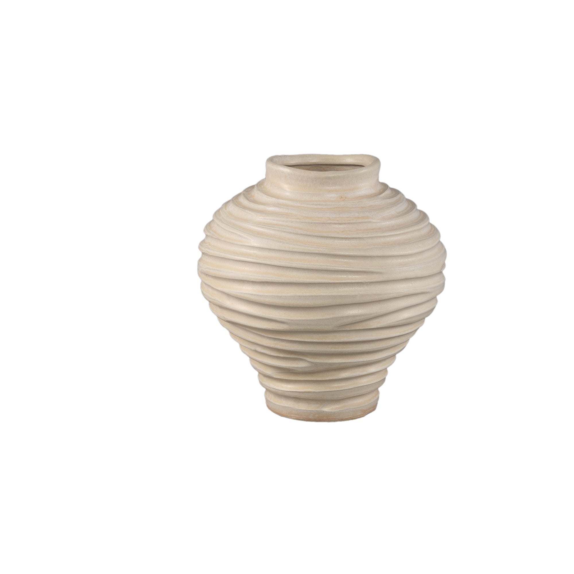 Vaas Mickie - Ø21cm - Keramiek - Beige PTMD