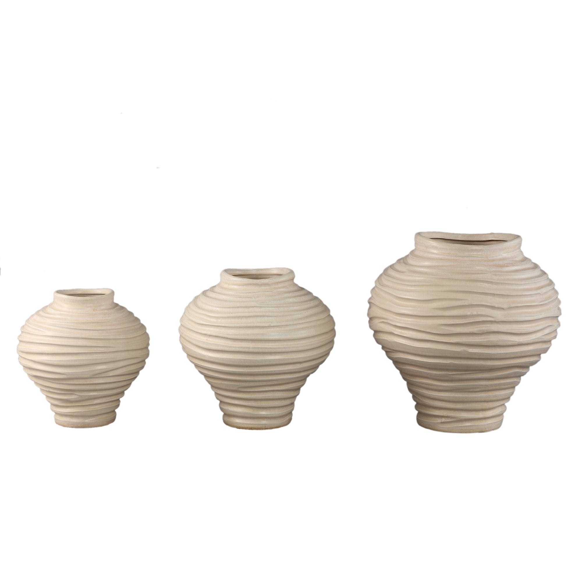 Vaas Mickie - Ø21cm - Keramiek - Beige PTMD
