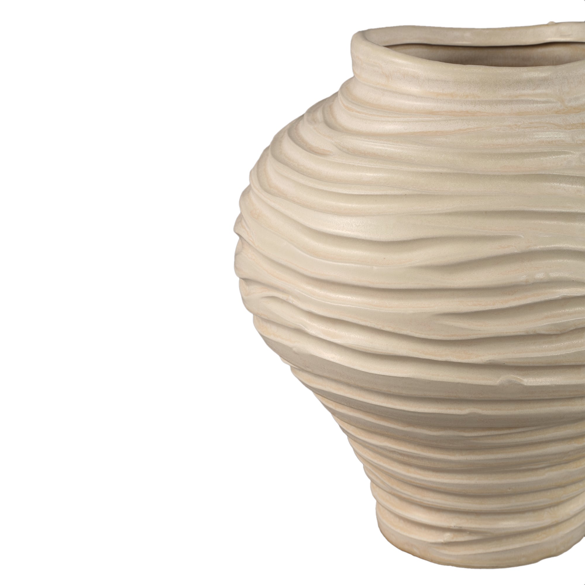 Vaas Mickie - Ø31cm - Keramiek - Beige PTMD