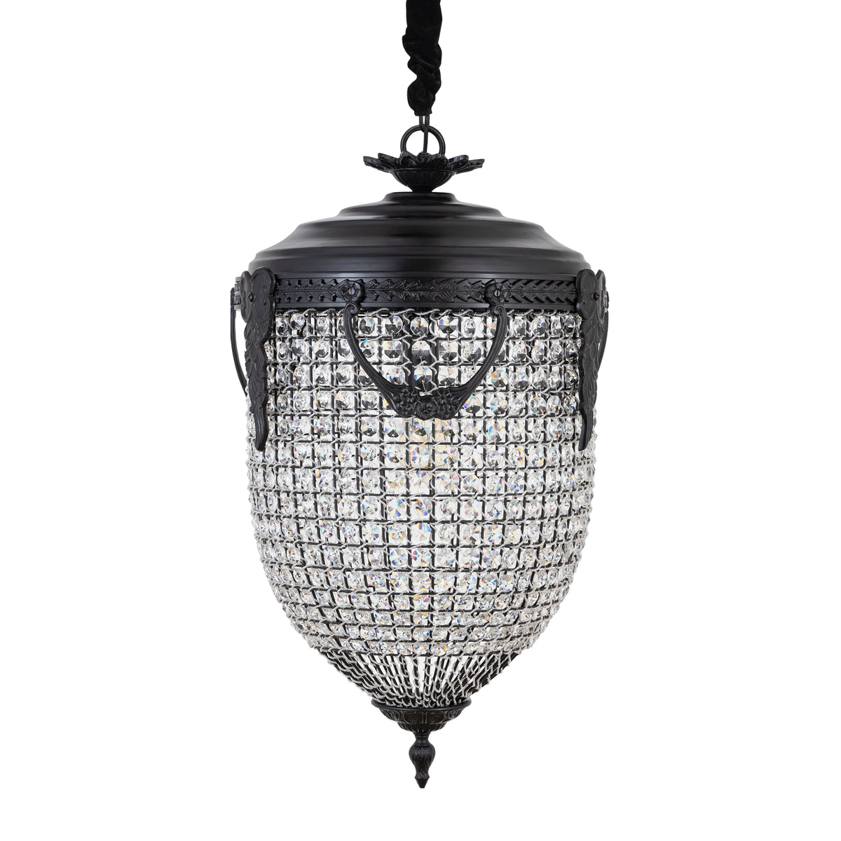 Lidde Crystal Oval Chandelier Lamp Classic L 46x46x82cm PTMD