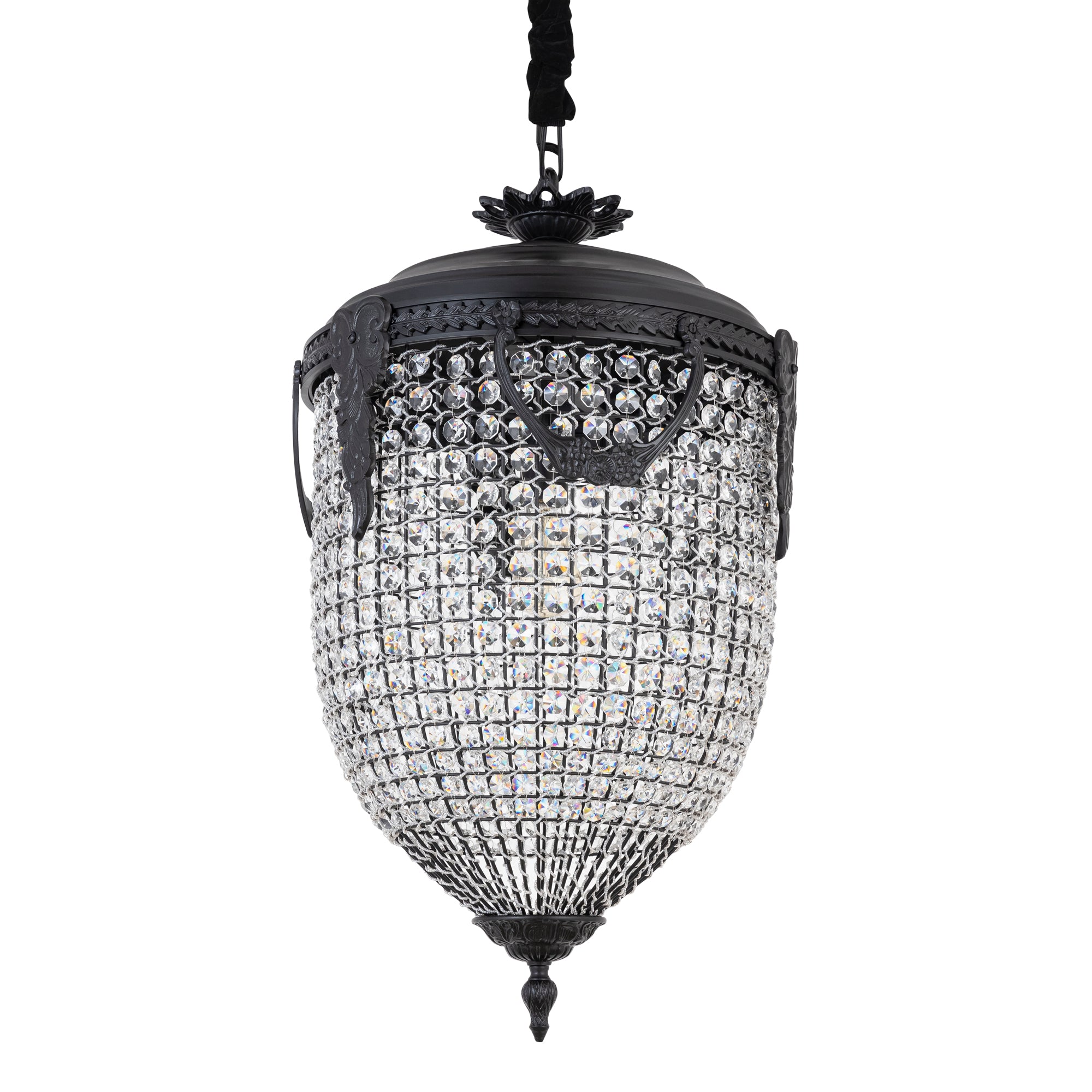 Lidde Crystal Oval Chandelier Lamp Classic L 46x46x82cm PTMD
