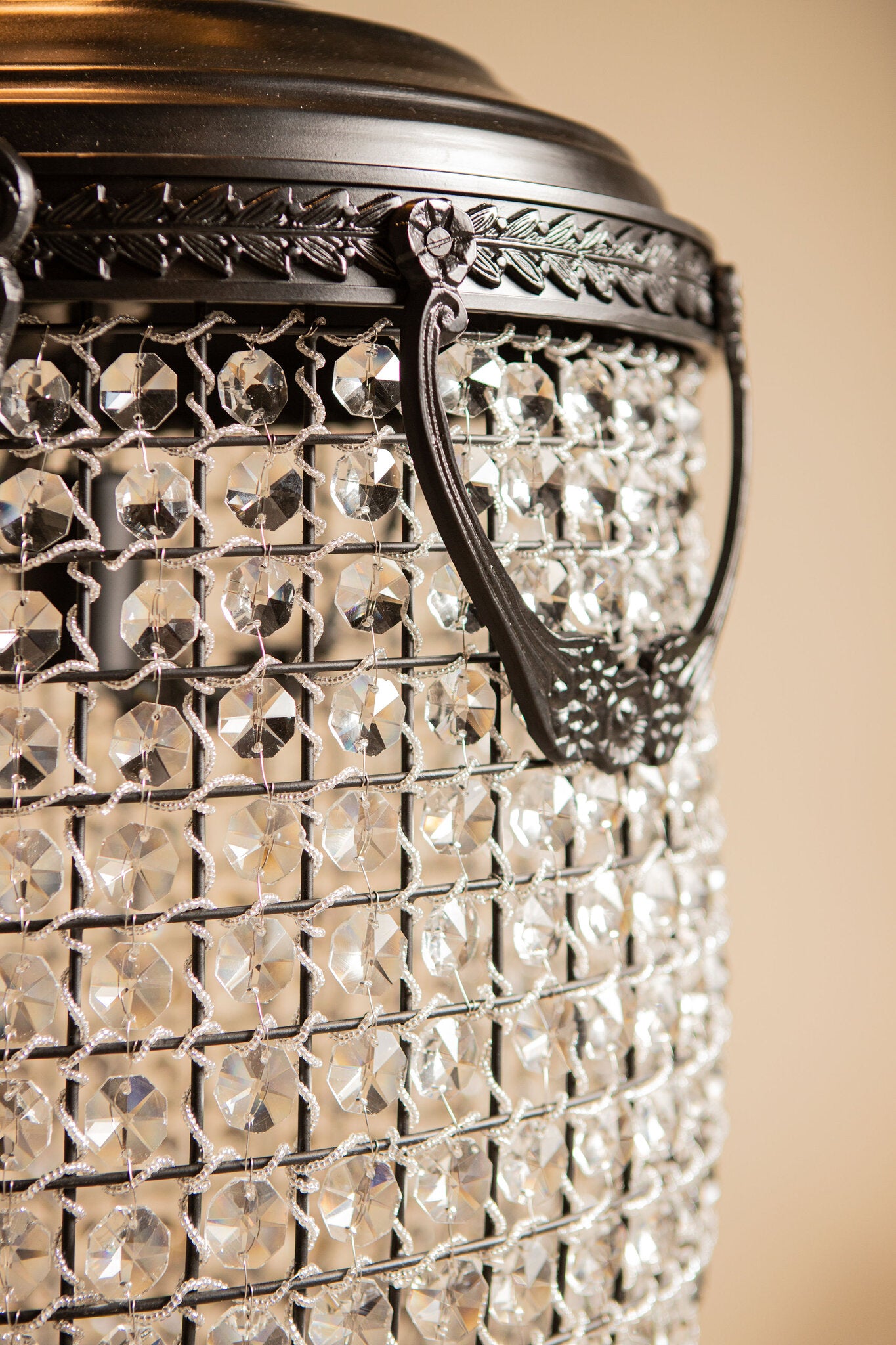 Lidde Crystal Oval Chandelier Lamp Classic S 37x37x70cm PTMD