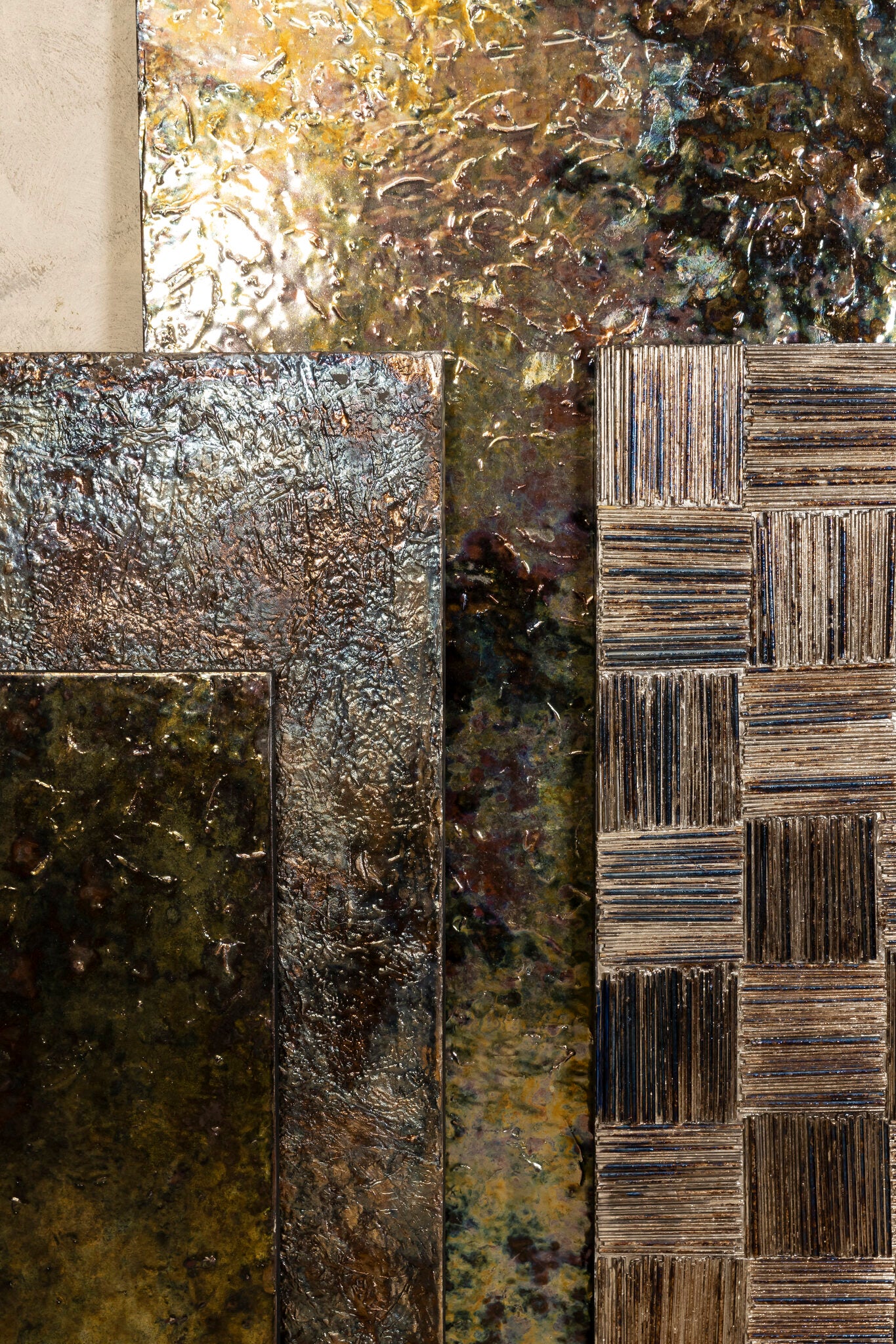 Wandpaneel Sukhmia Gunmetal Vierkant PTMD