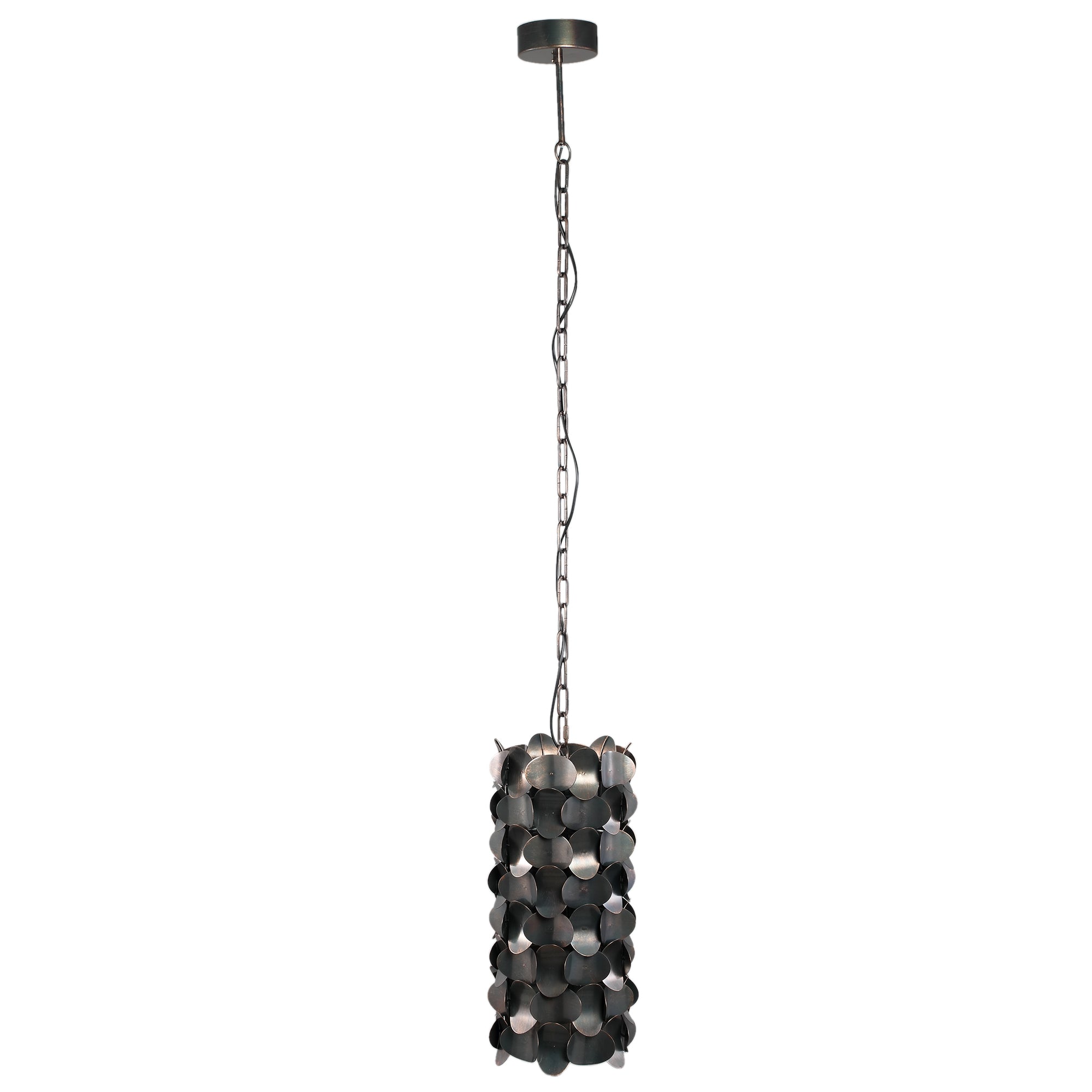 Jaye Black Iron Hanging Lamp Circle Pattern Small PTMD