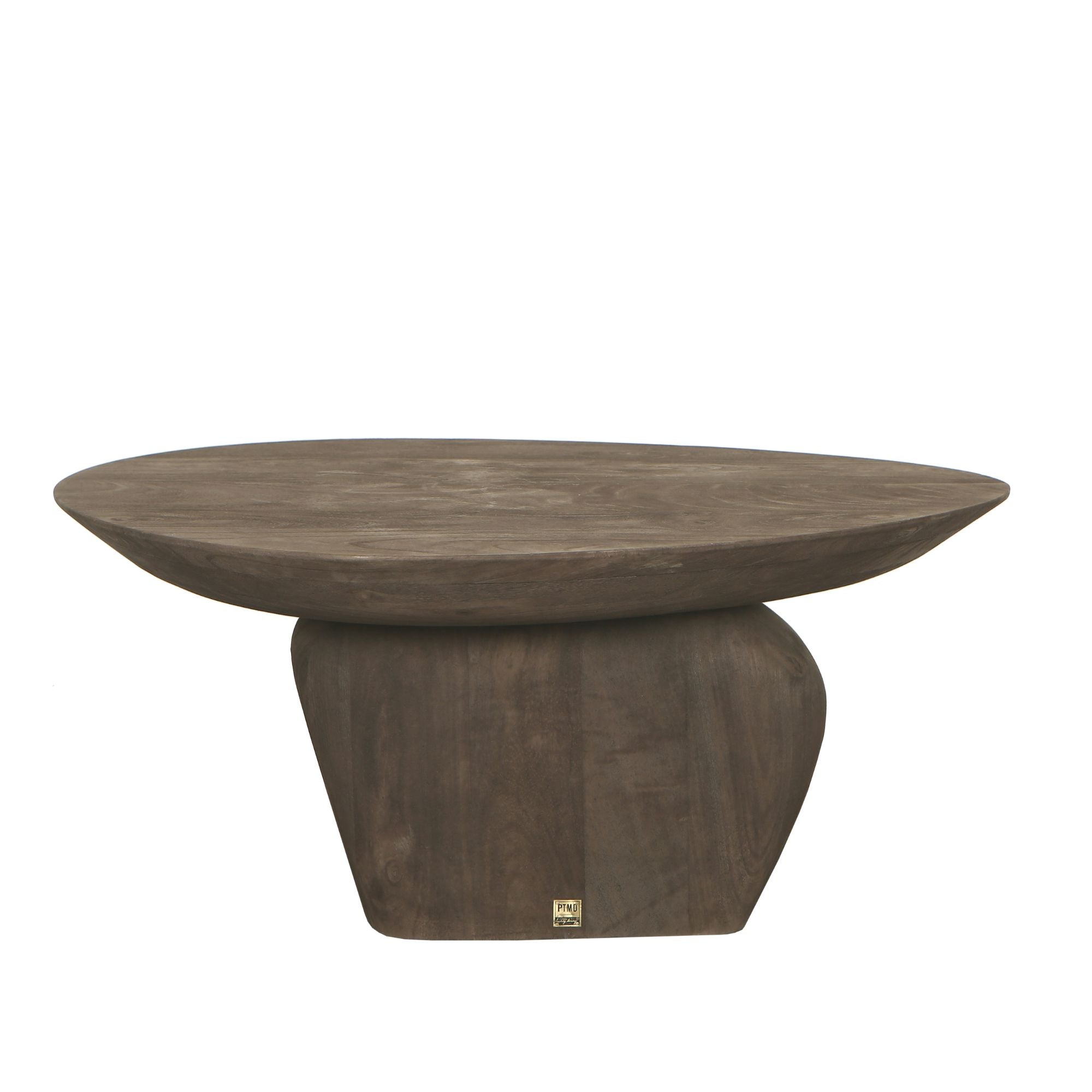 Harshad Brown Mango Wood Coffee Table Organic PTMD