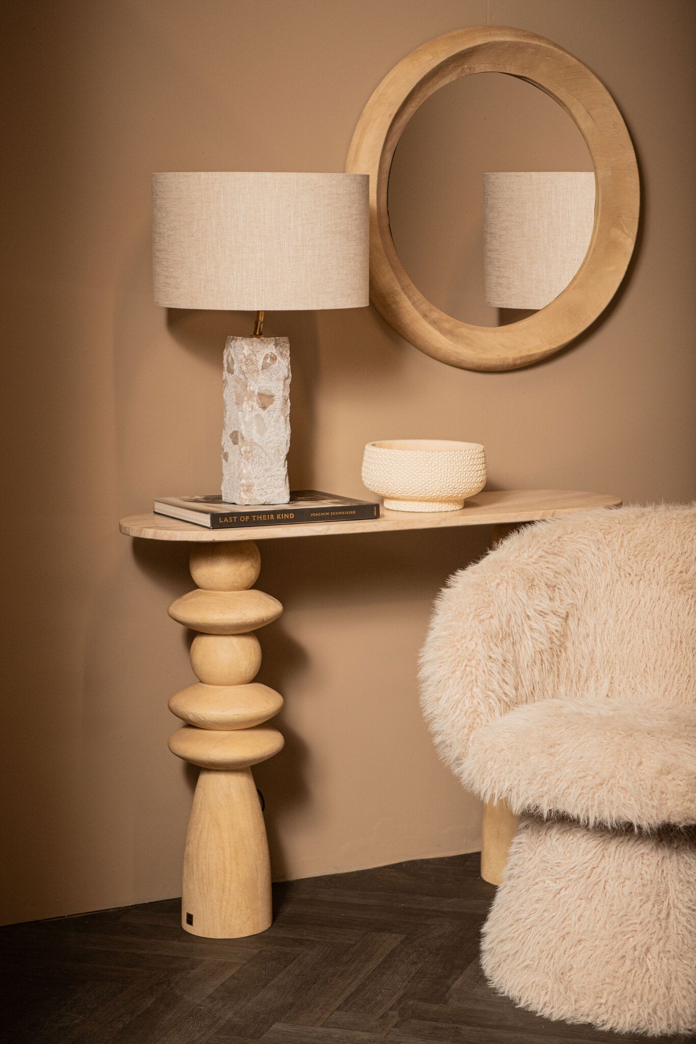 Rester Naturel Marmere Tafellamp Large PTMD