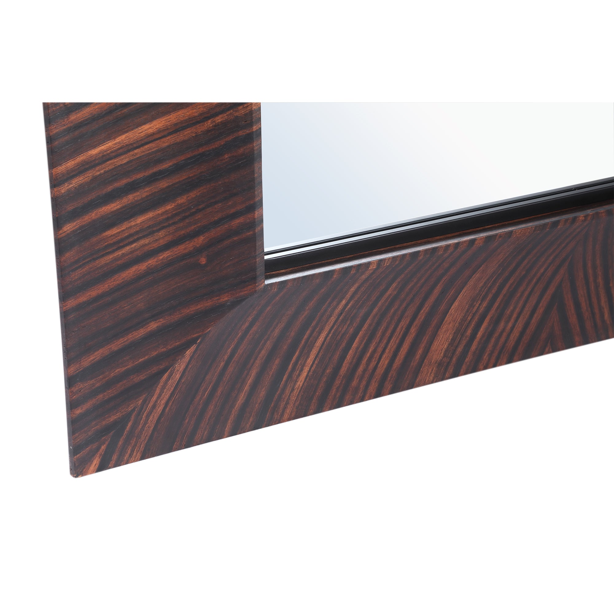 Spiegel Gezzy Bruin Hout Veneer Rechthoek PTMD