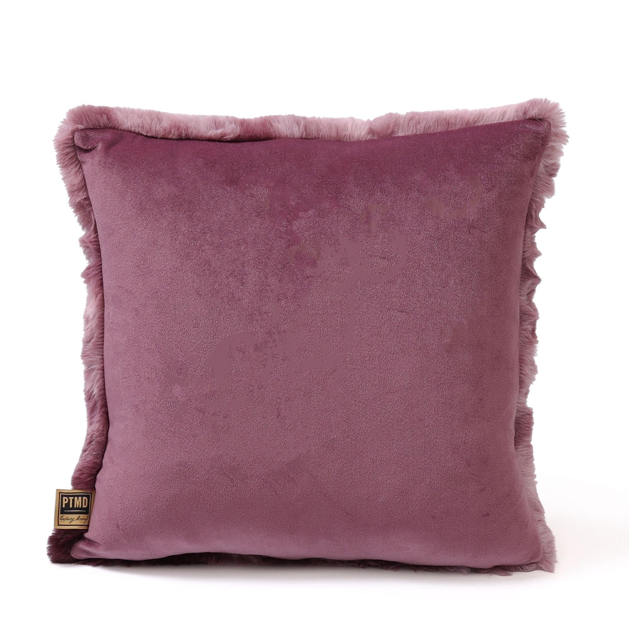 Linde Kussen Burgundy Faux Fur 45x45cm PTMD