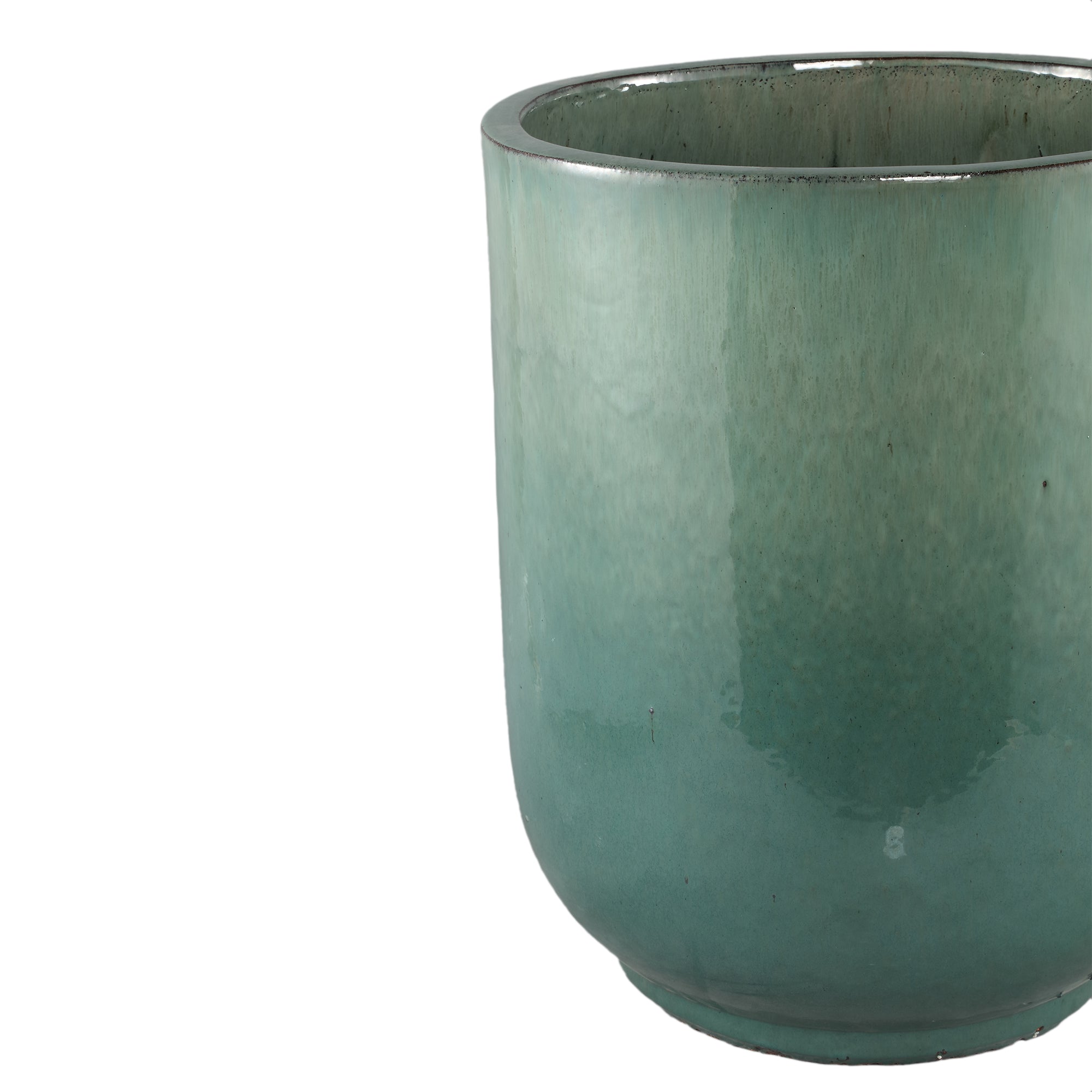 Pot Rozay Teal Keramiek Rond Hoog Set van 3 PTMD