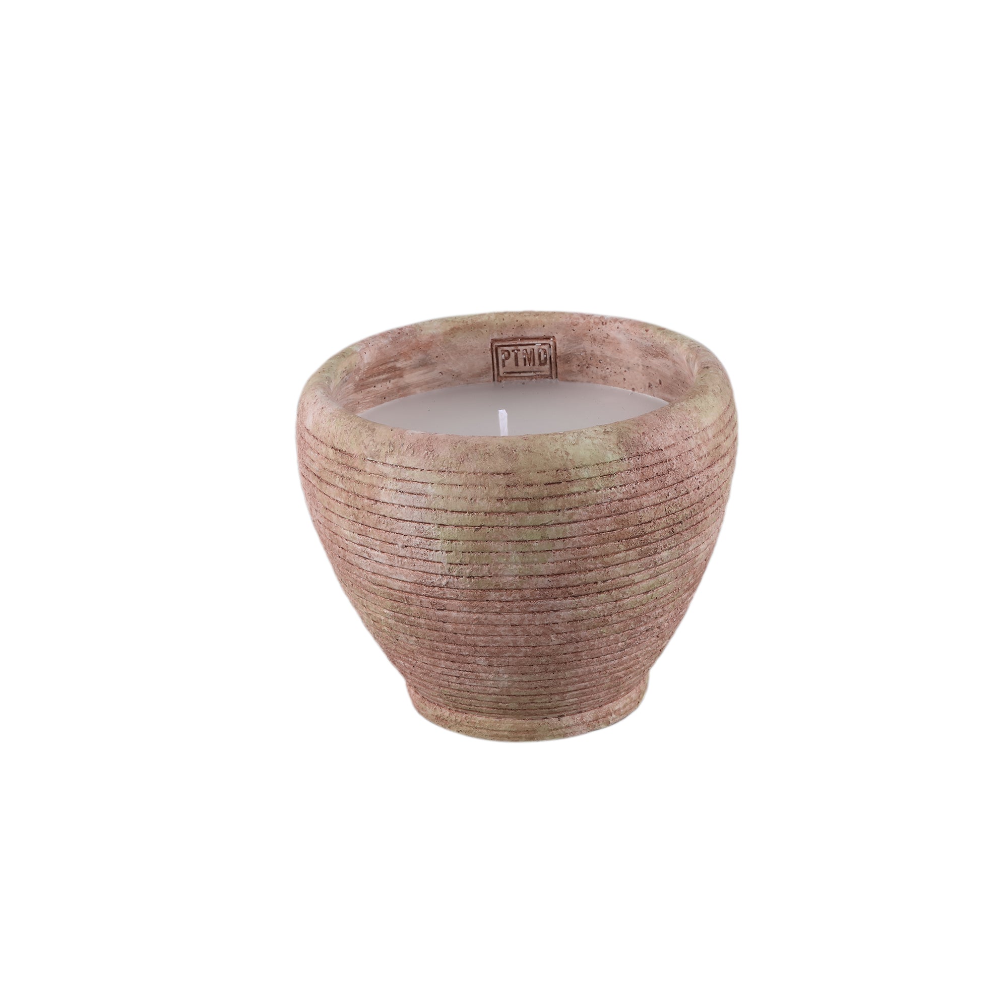 Outdoor Kaars Pedro Bruin Cement Streep Medium PTMD