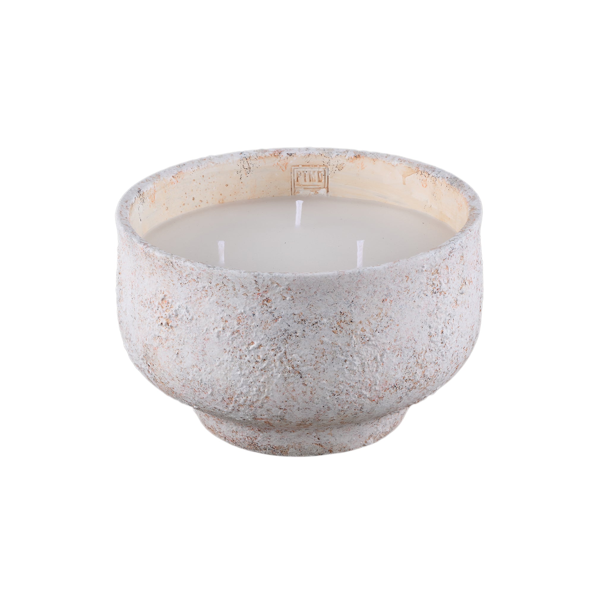 Outdoor Kaars Haily Wit Cement Op Voet Large PTMD