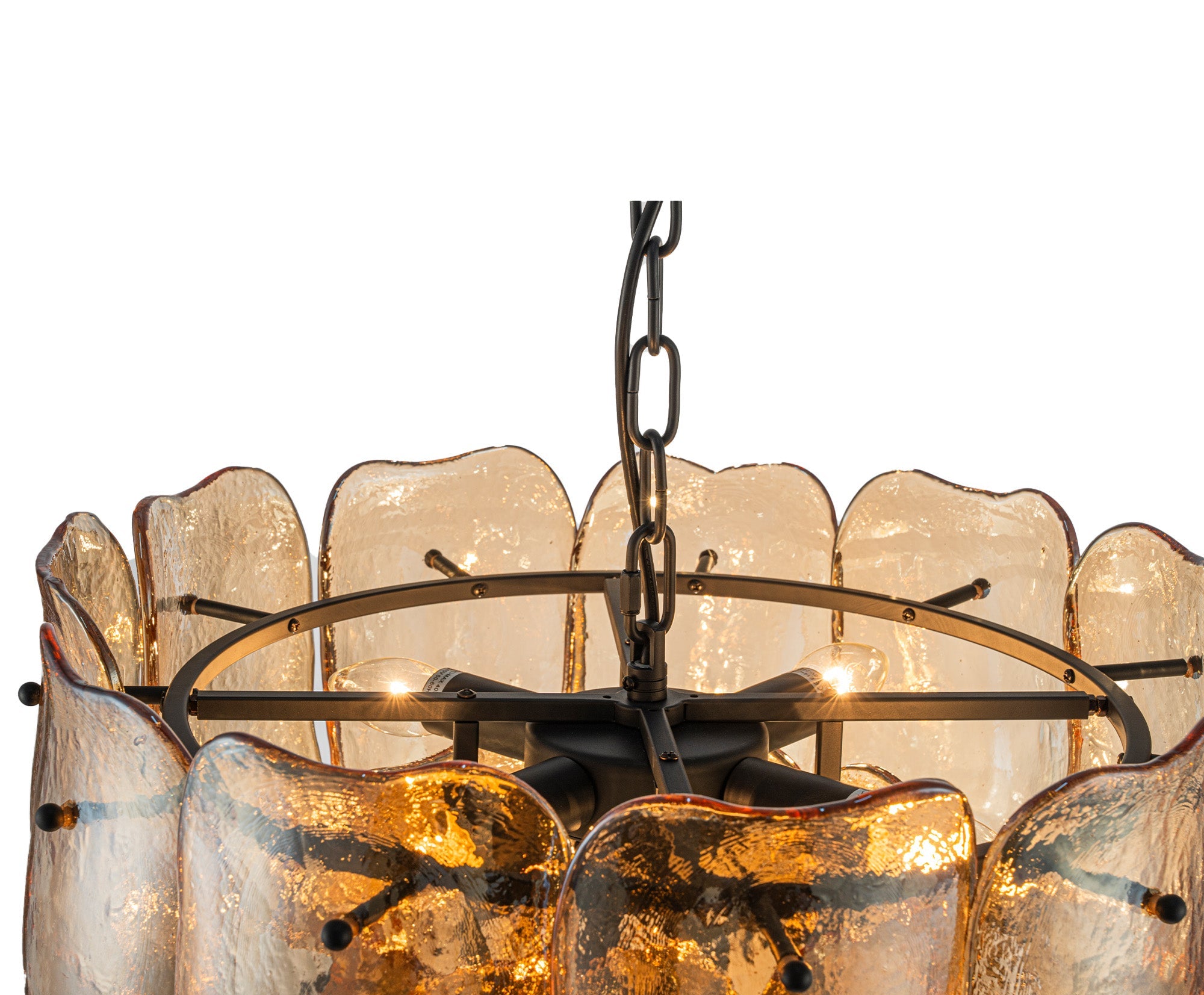 Hanglamp Vila Amber Glas Rond Small PTMD