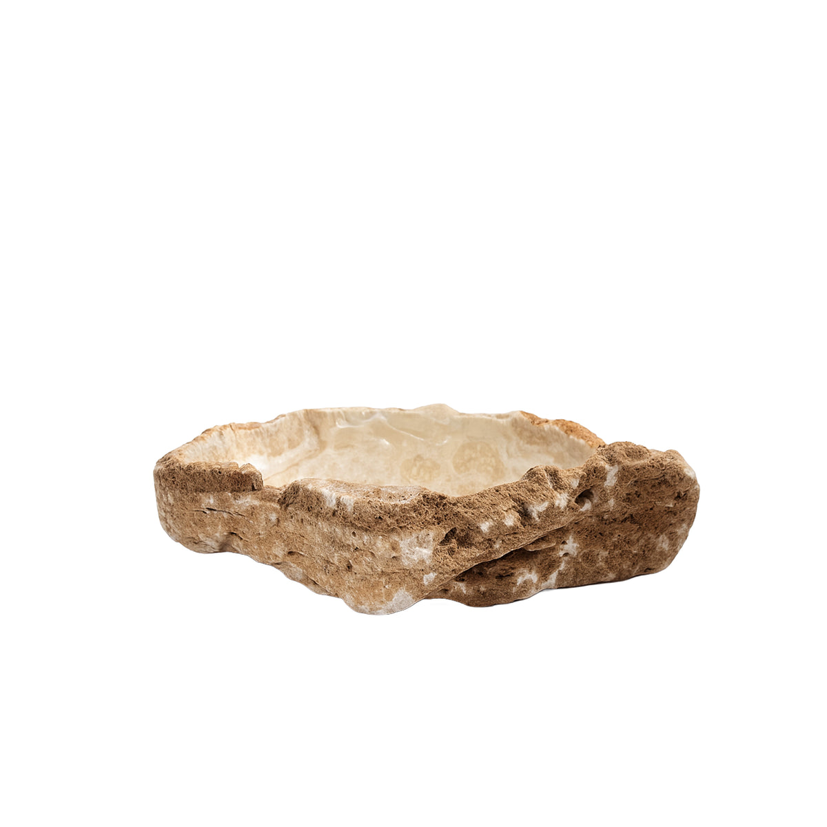 Keller Natural Onyx Lapis Shaped Bowl Thick Border PTMD