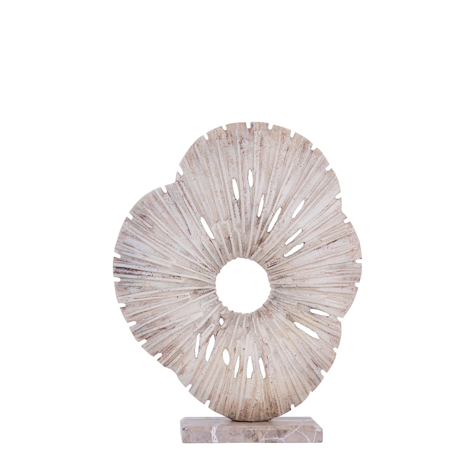 Vija Beige Casted Alu Organic Open Statue S PTMD