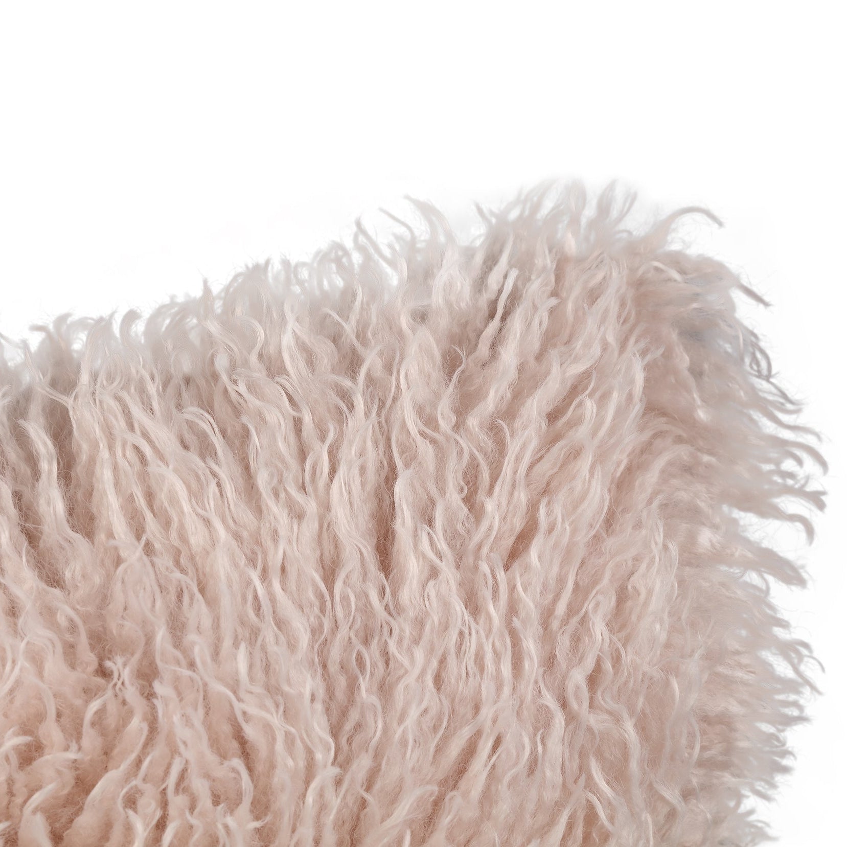 Rexx Beige Fake Sheep Fur Cushion Rectangle PTMD