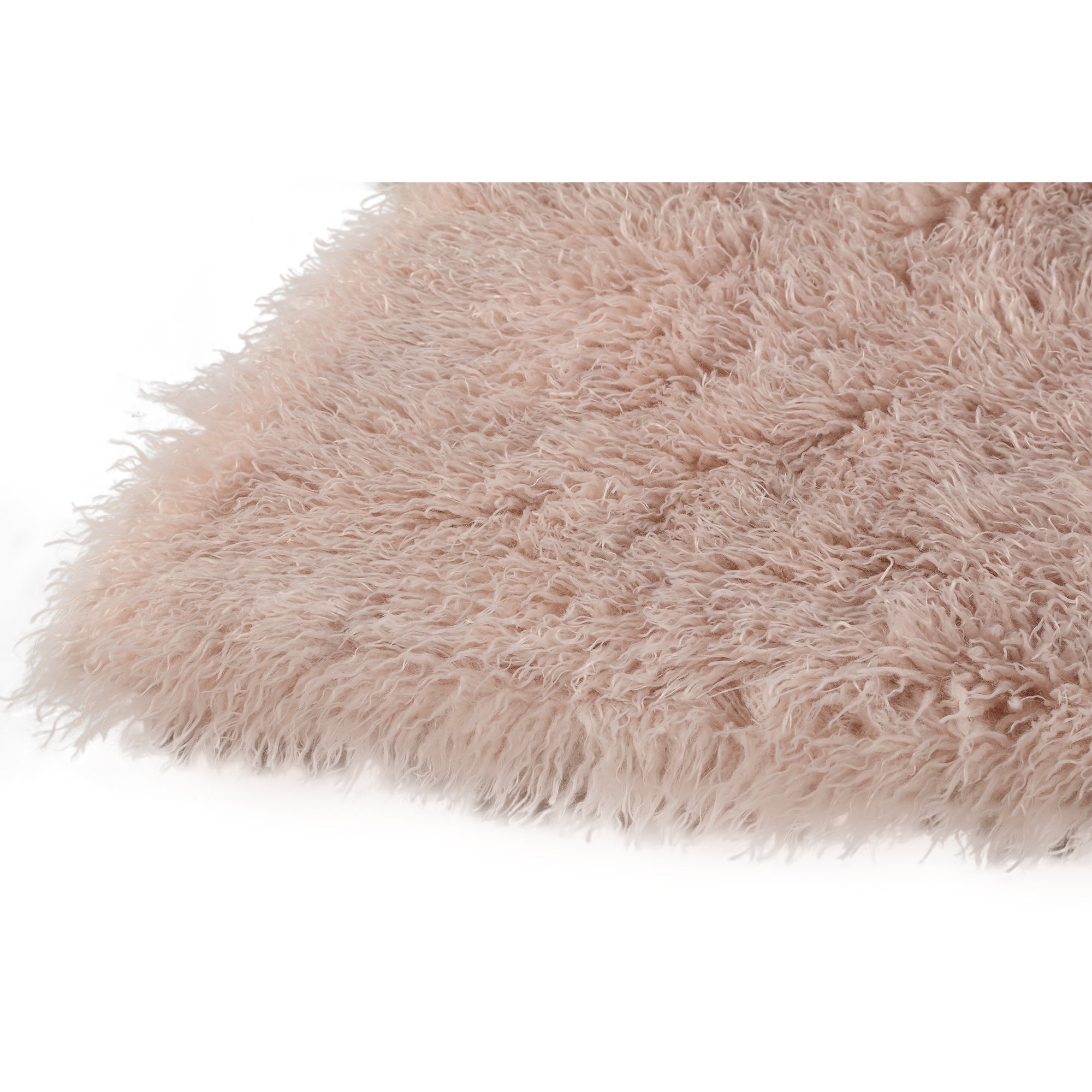 Rexx Beige Fake Sheep Fur Plaid Small PTMD