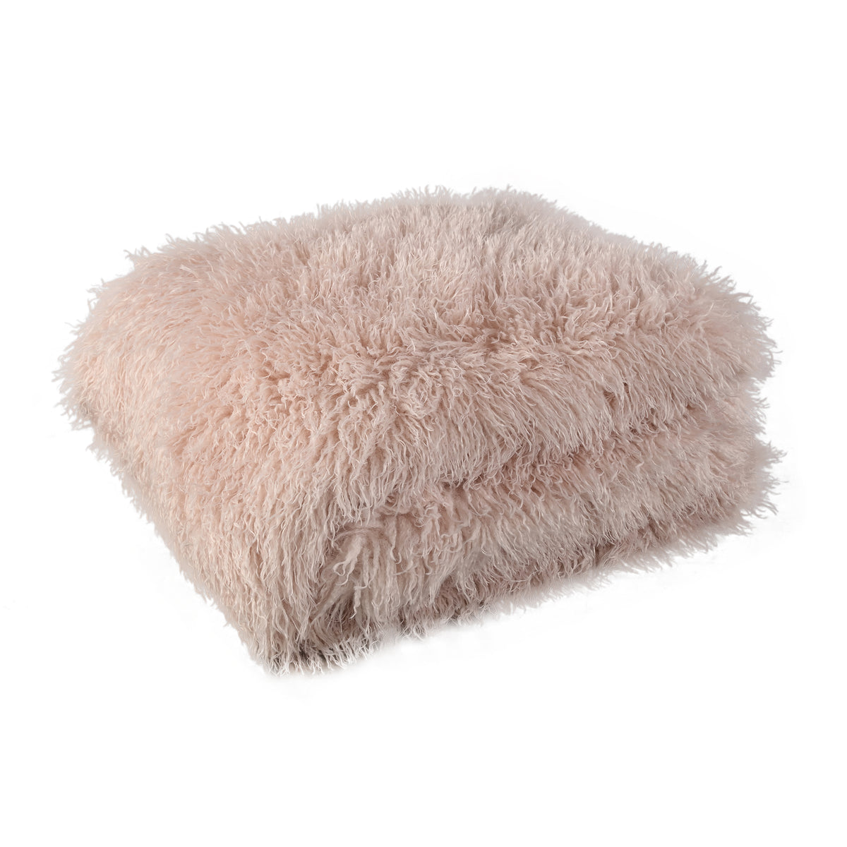 Plaid Rexx Beige Fake Sheep Fur Large PTMD