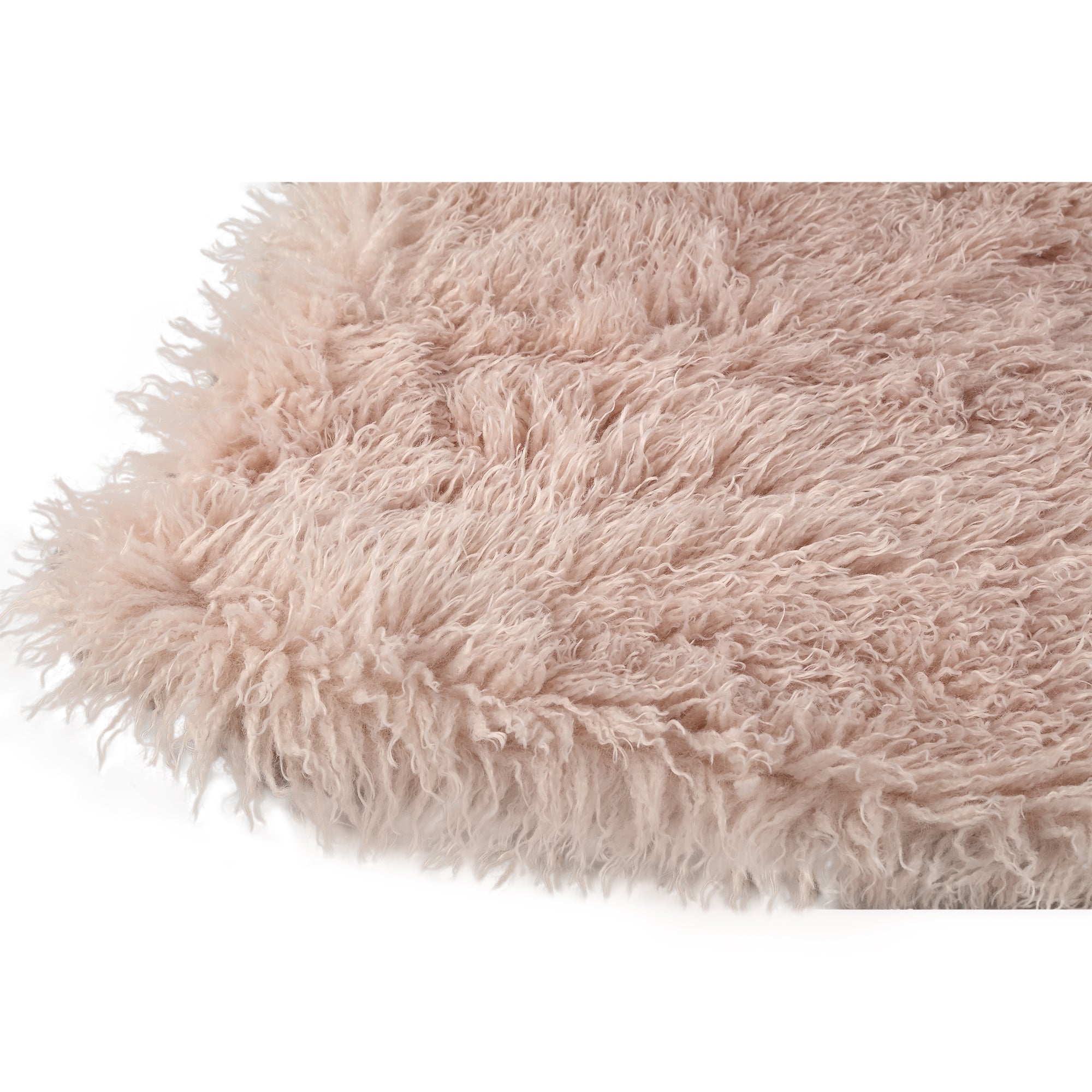 Plaid Rexx Beige Fake Sheep Fur Large PTMD