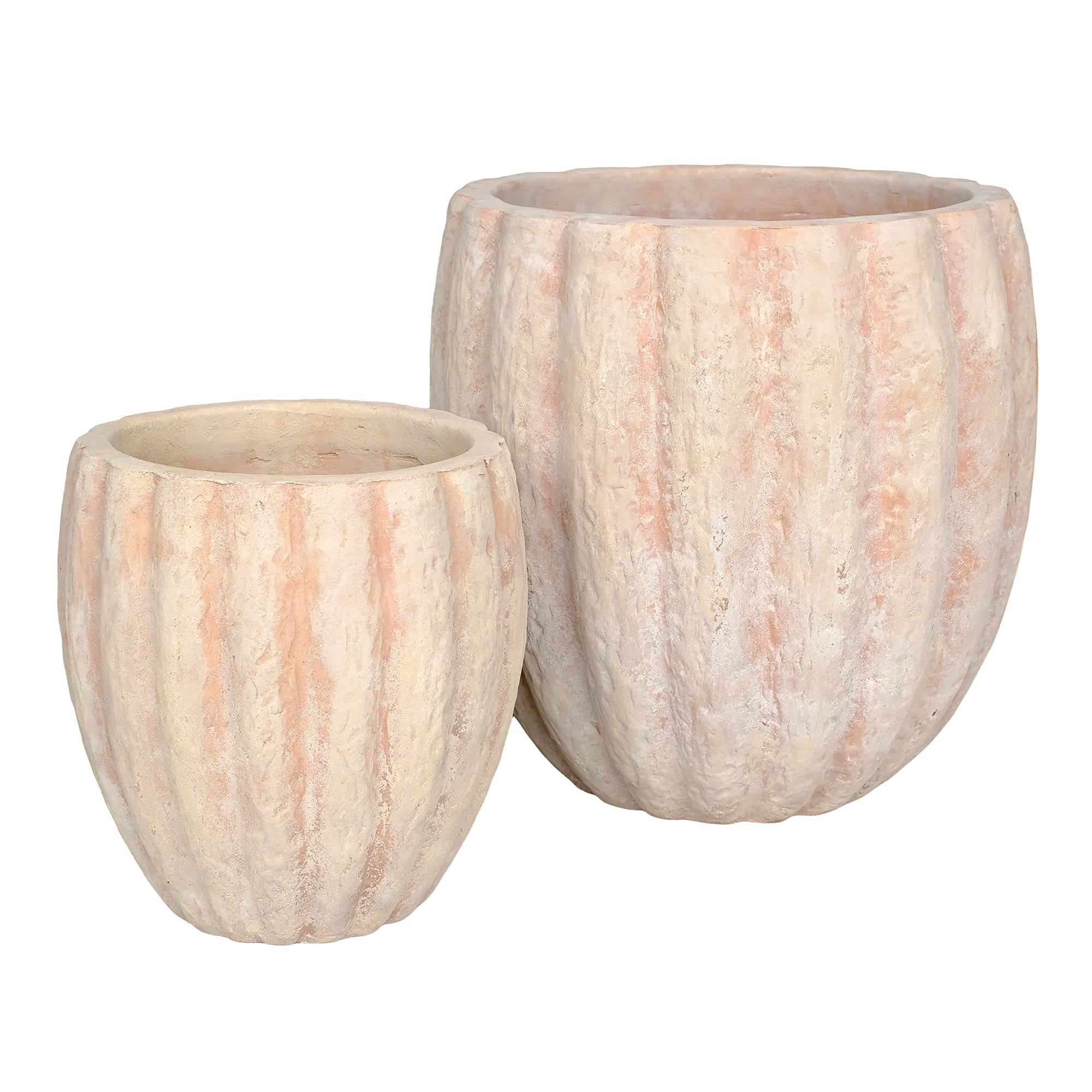 Terracotta Bloempotten Kendra Set van 2 PTMD