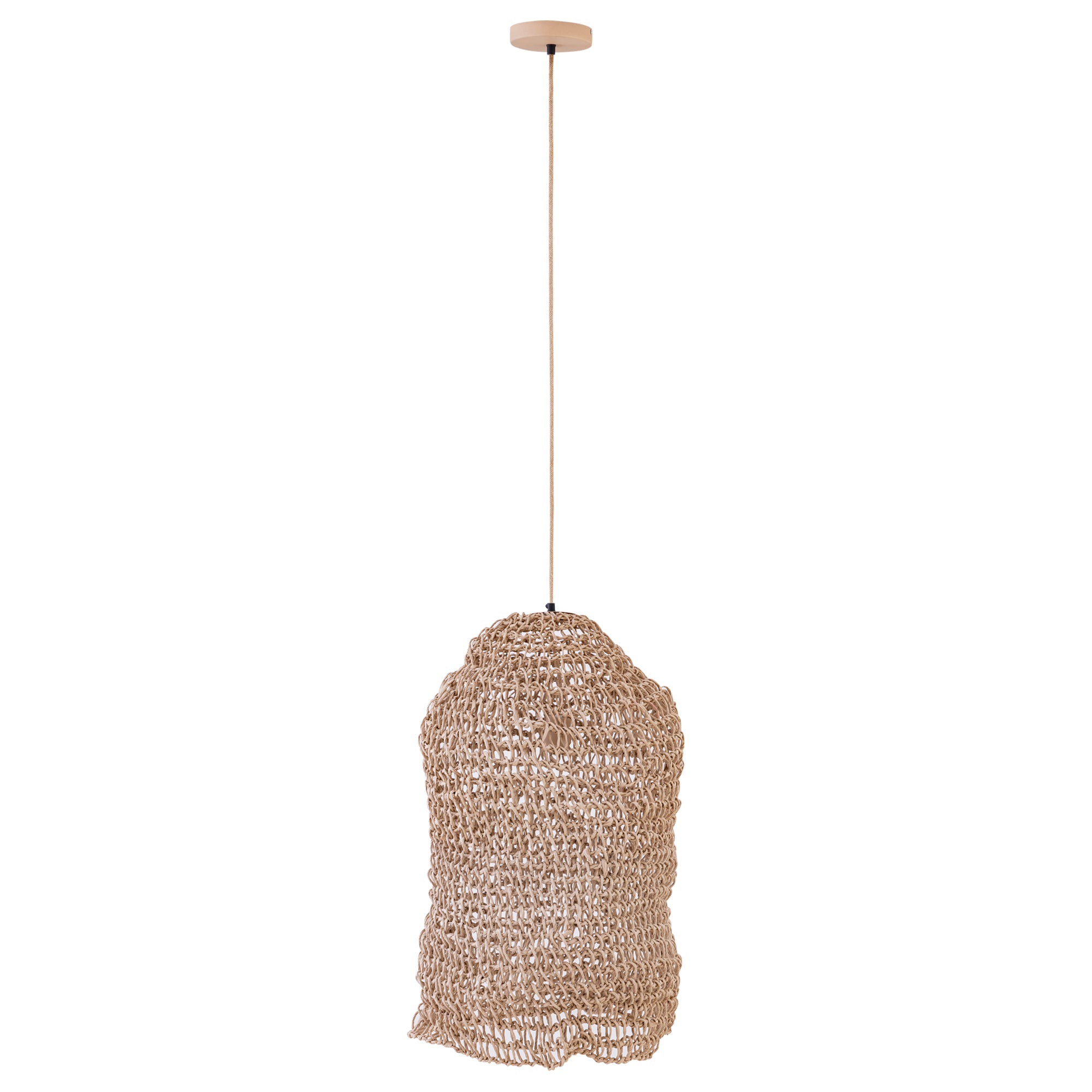 Hanglamp Dayo Naturel Papier Touw Open Lang PTMD