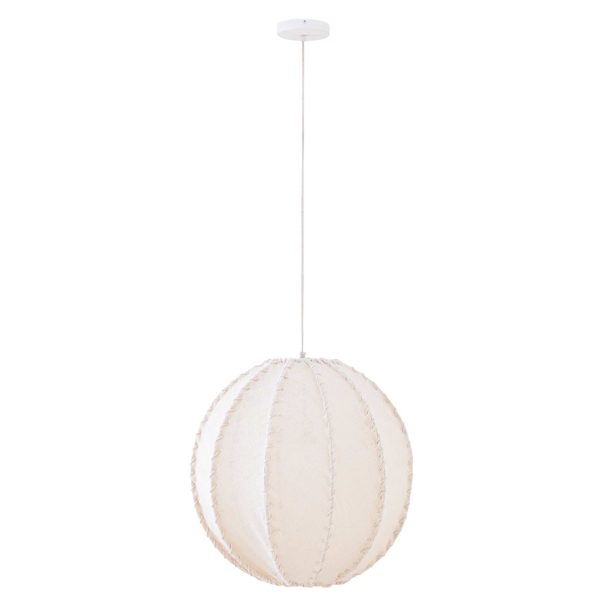 Hanglamp Myka Creme Jute Bolvorm Large PTMD