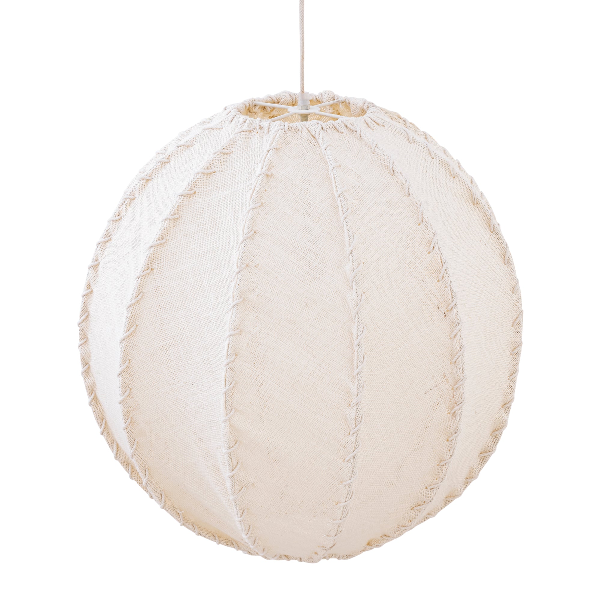 Hanglamp Myka Creme Jute Bolvorm Large PTMD